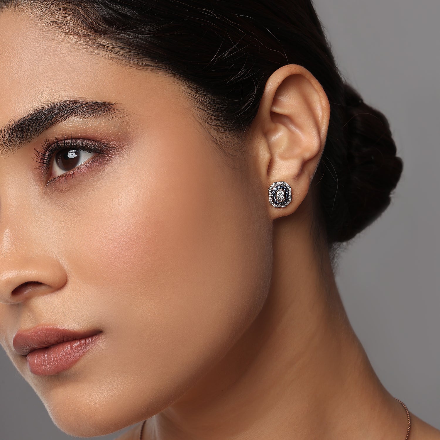 Exquisite Radiant Octagonal Double Halo Stud Earrings for Timeless Elegance