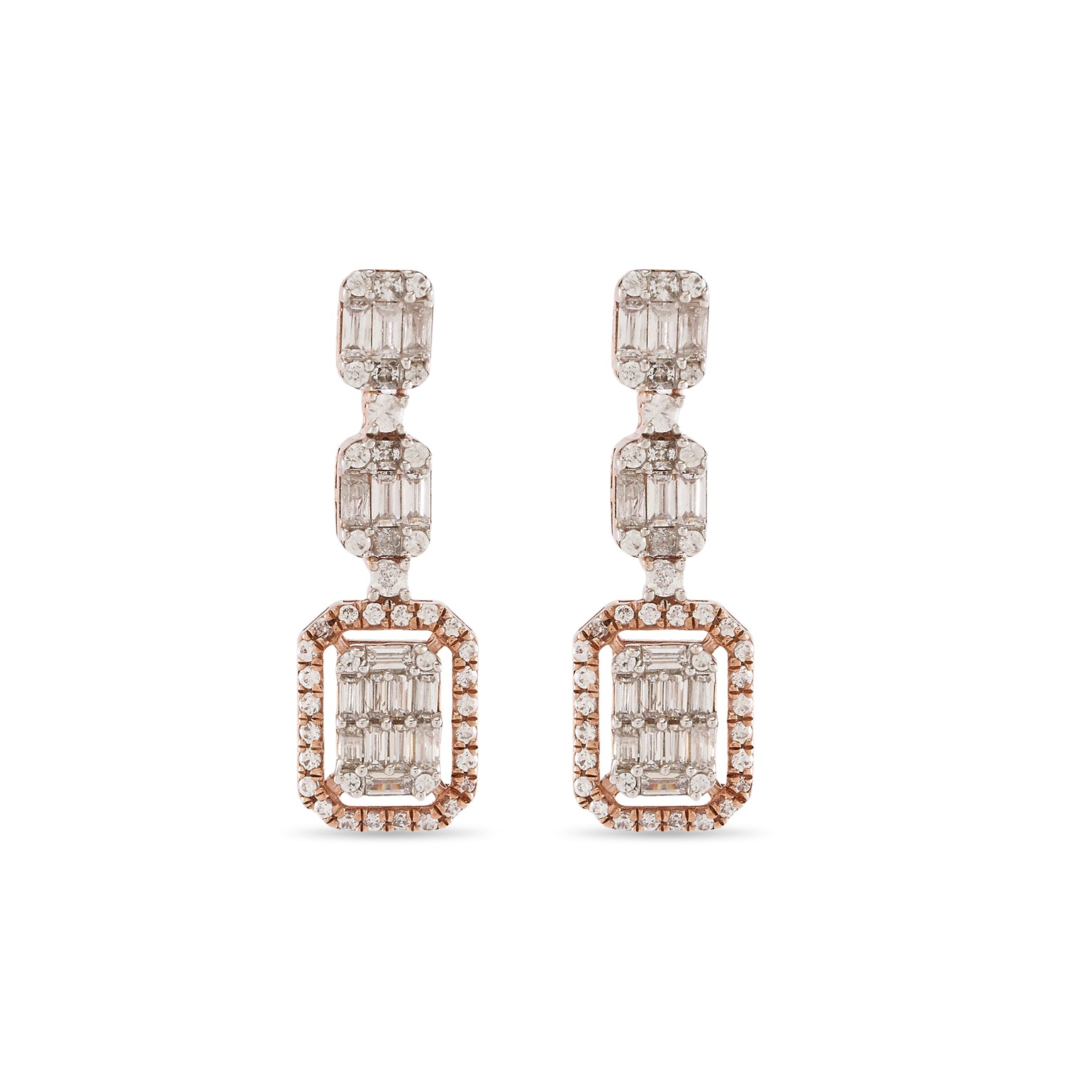 Architectural Elegance Drop Earrings with Timeless Modern Geometry