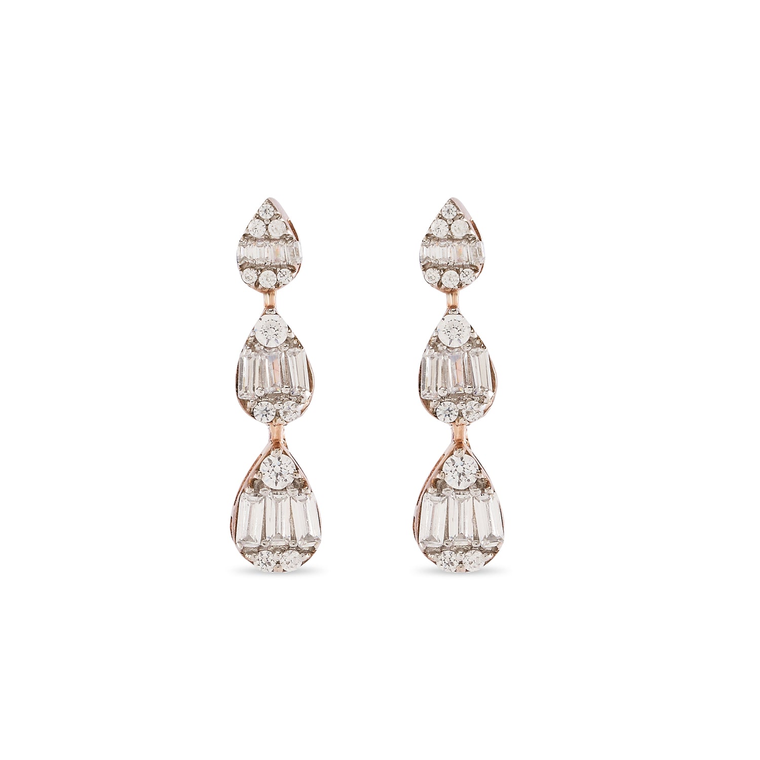 Cascade of Light Drop Earrings with Refined Evening Elegance