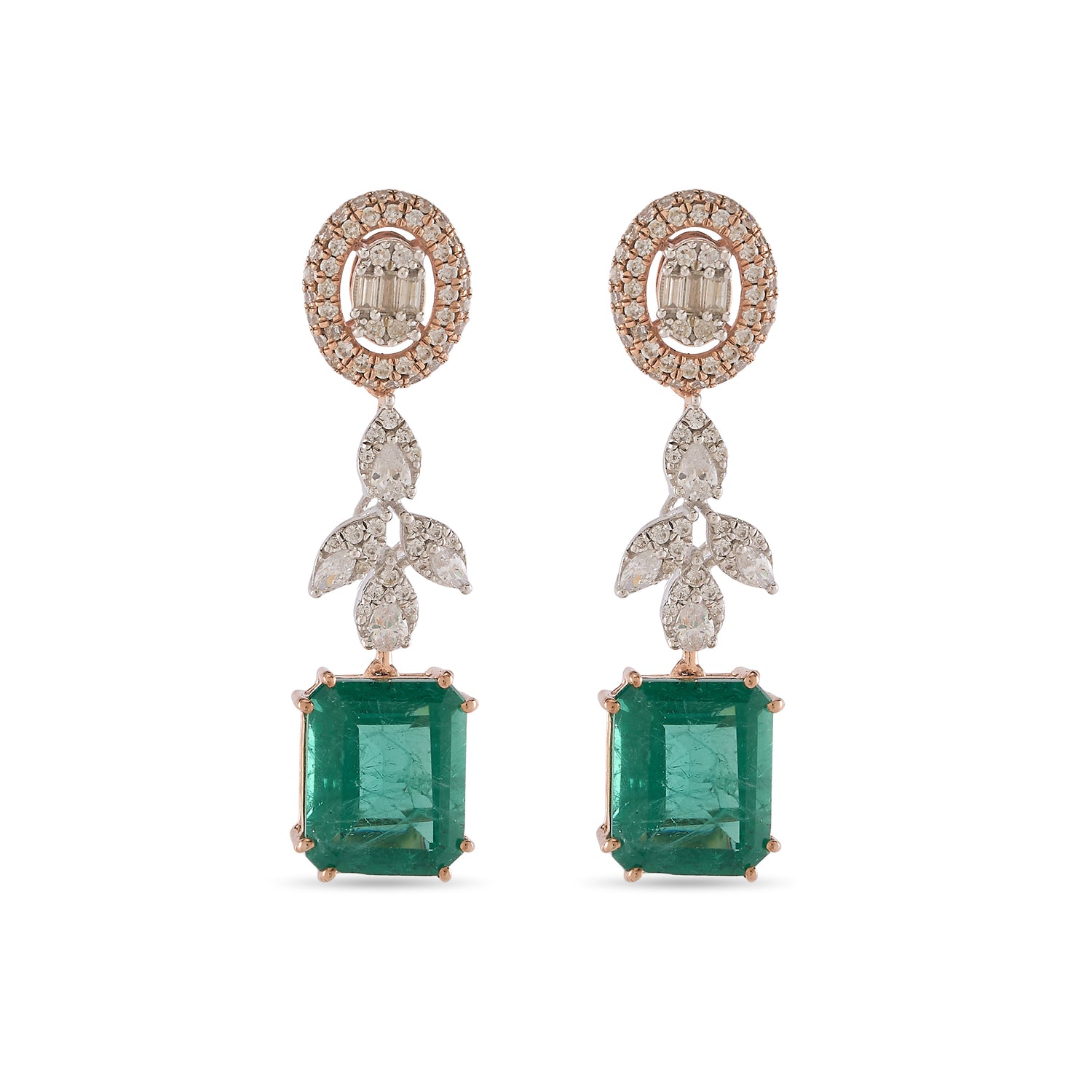 Regal Garden Drop Earrings with Timeless Heirloom Elegance