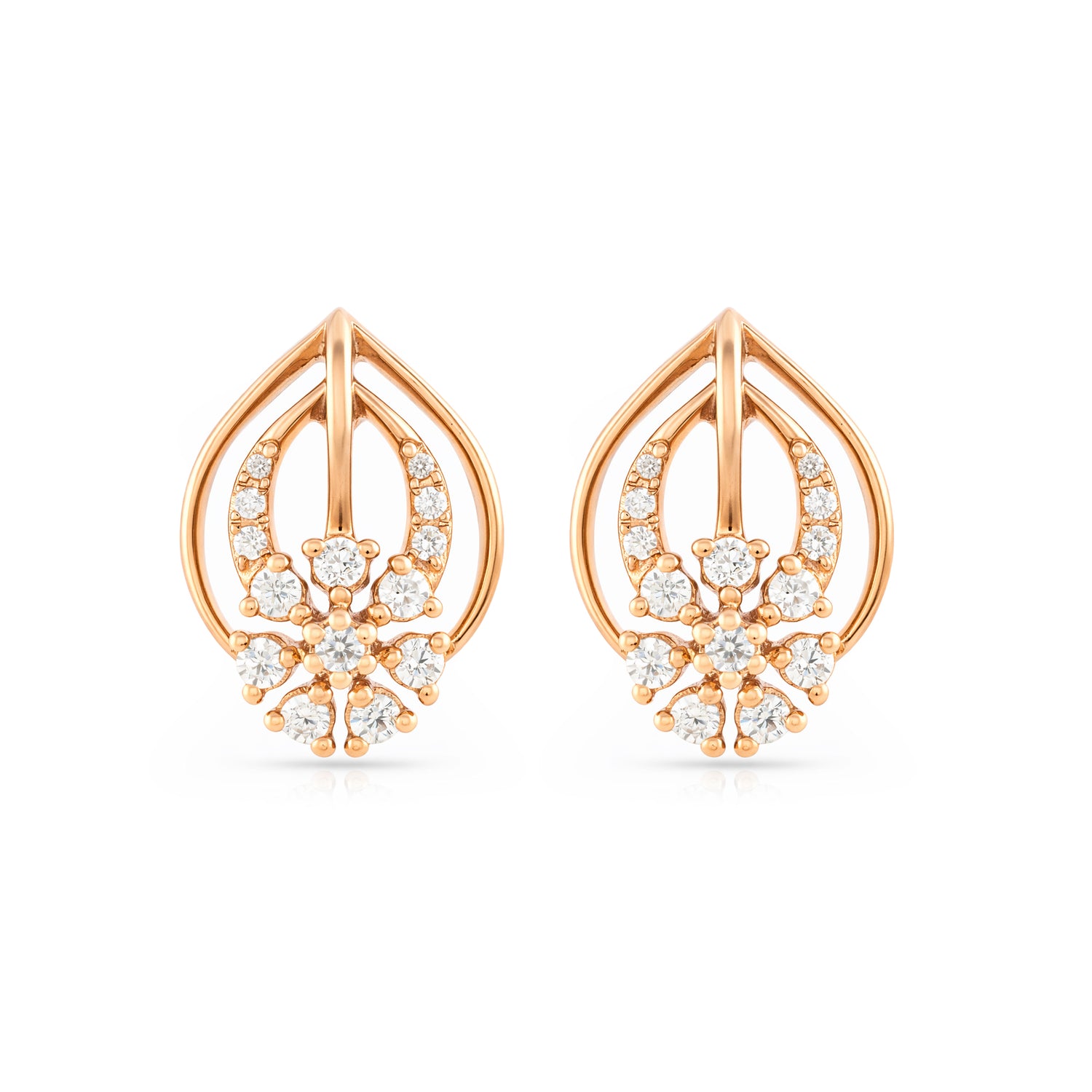 Radiant Ethereal Bloom Stud Earrings For Timeless Grace And Elegance