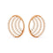Modern Crescent Wave Stud Earrings with Sculptural Elegance