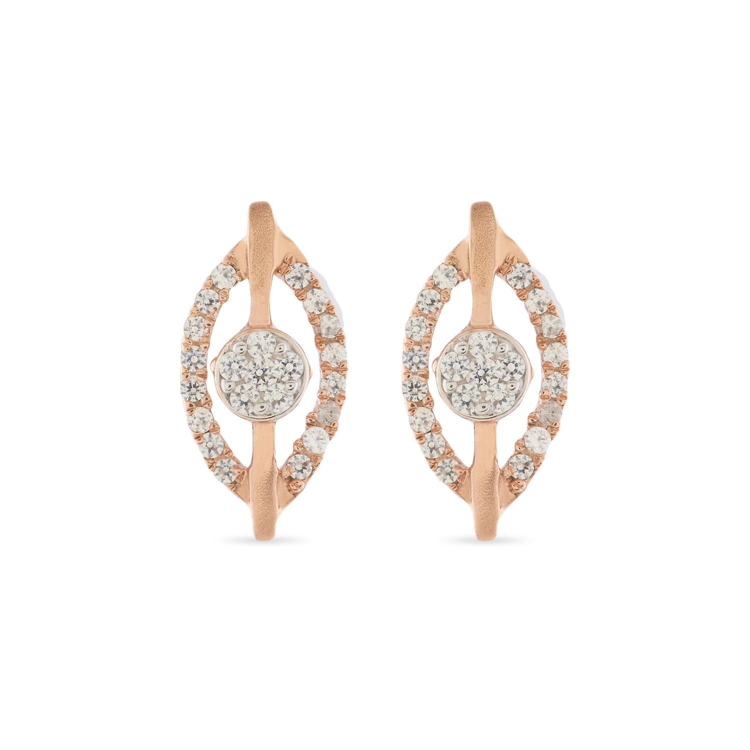 Radiant Marquise Stud Earrings with Modern Symmetry and Sparkle
