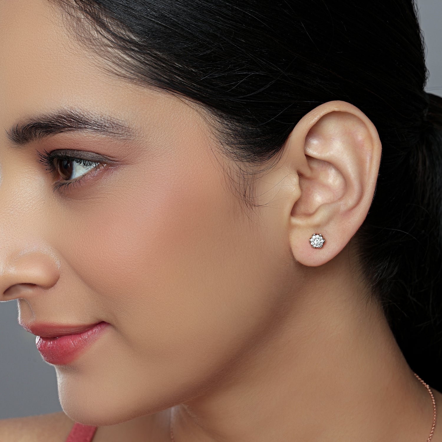 Floral Halo Stud Earrings Inspired by Classic Romantic Grace