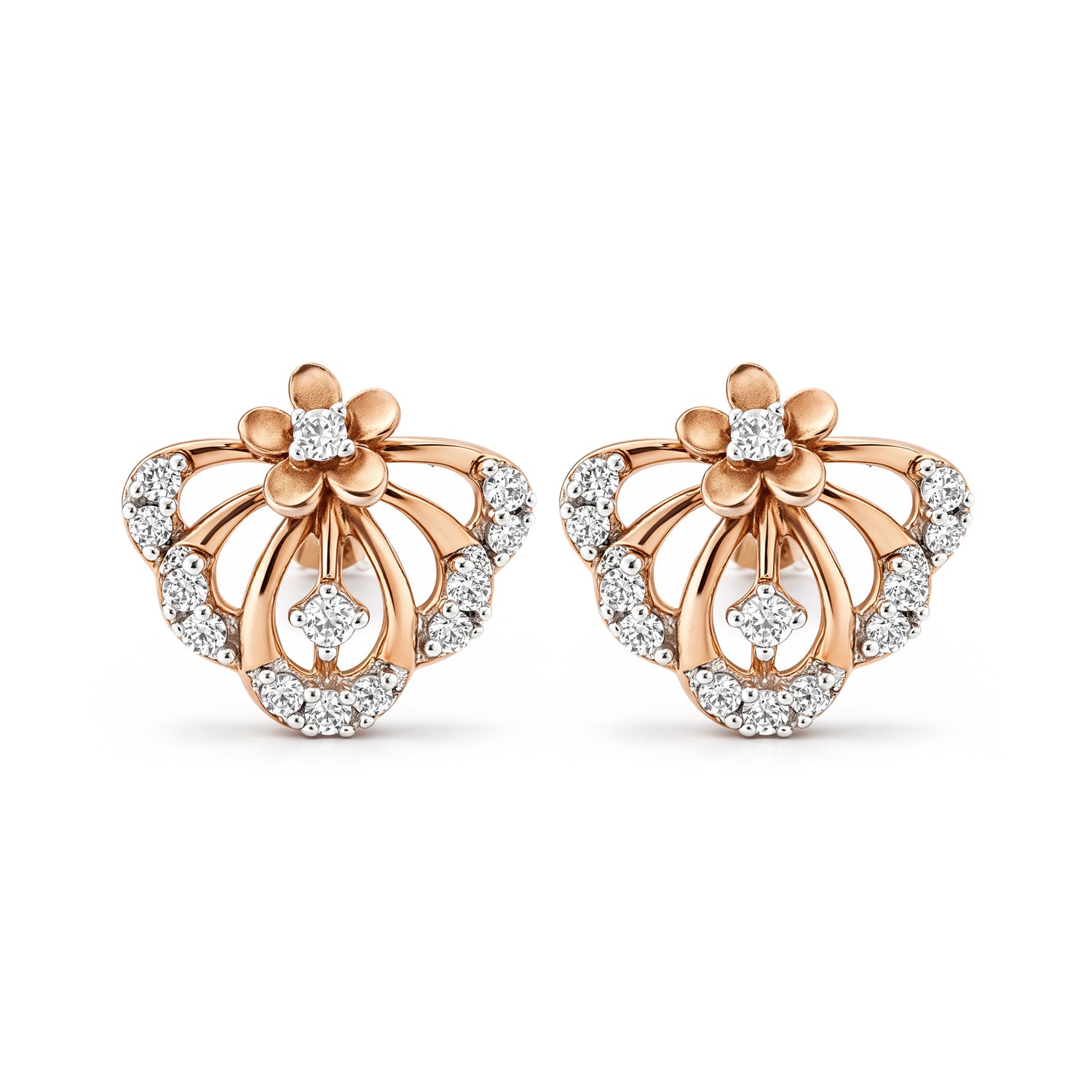 Exquisite Floral Shell Stud Earrings for Timeless Elegance and Grace
