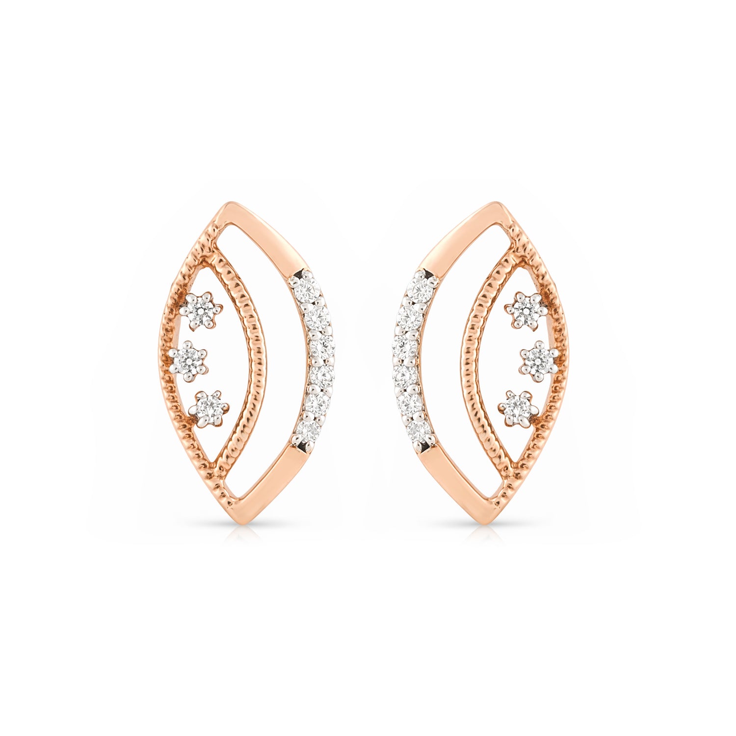 Radiant Marquise Floral Stud Earrings For An Enchanting Feminine Glow