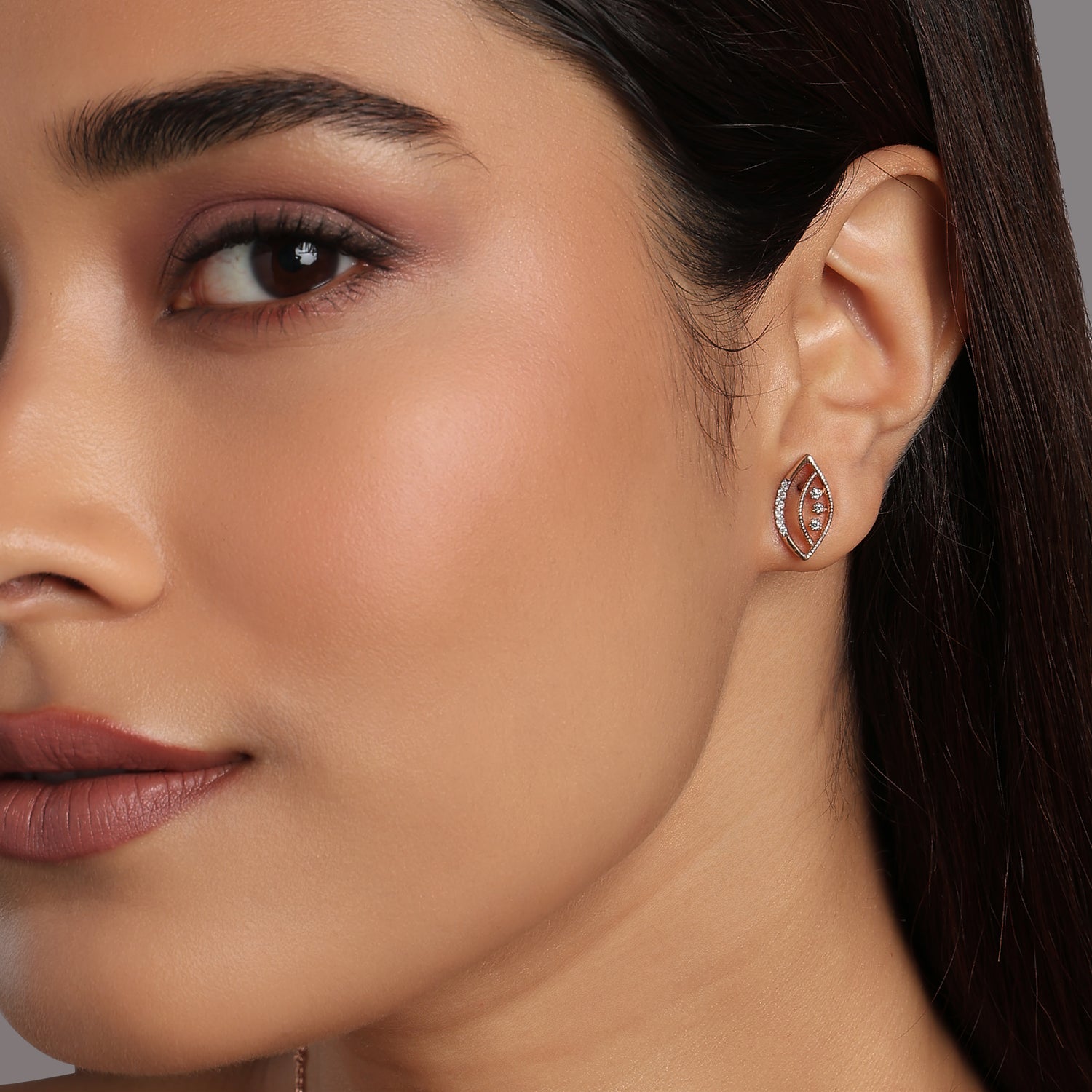 Radiant Marquise Floral Stud Earrings For An Enchanting Feminine Glow