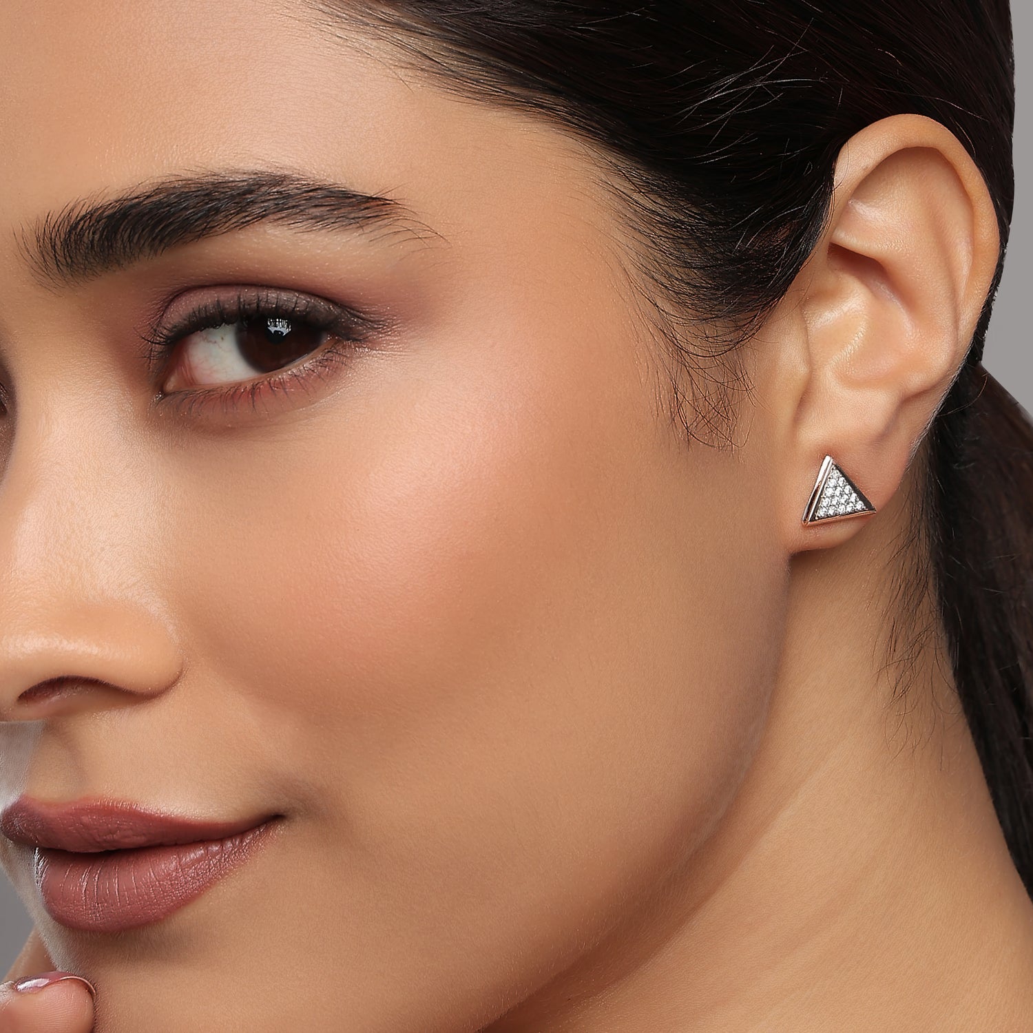 Radiant Geometric Triangle Stud Earrings Designed For Timeless Sophisticated Charm