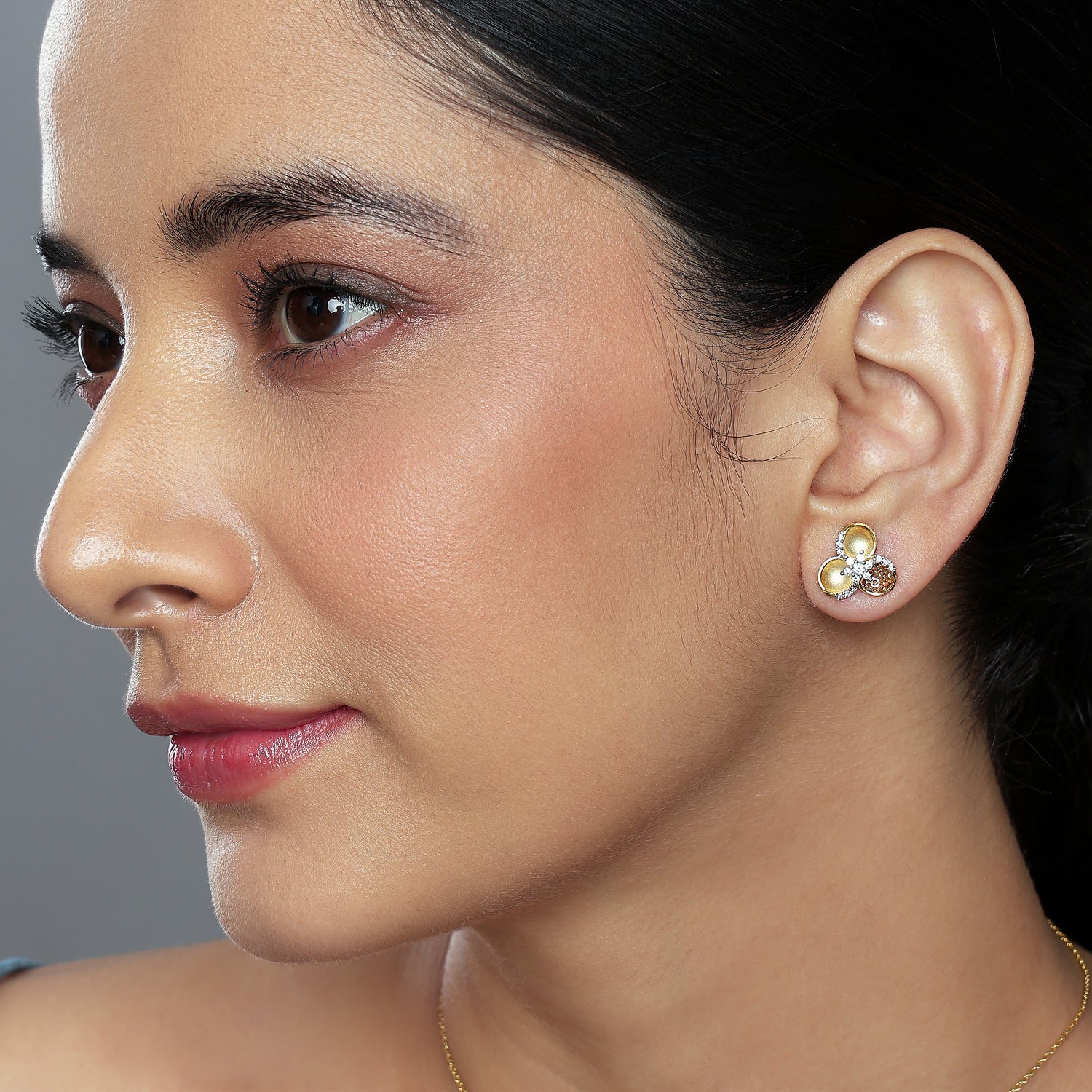 Blooming Petal Reverie Sculptural Stud Earrings for Festive Elegance