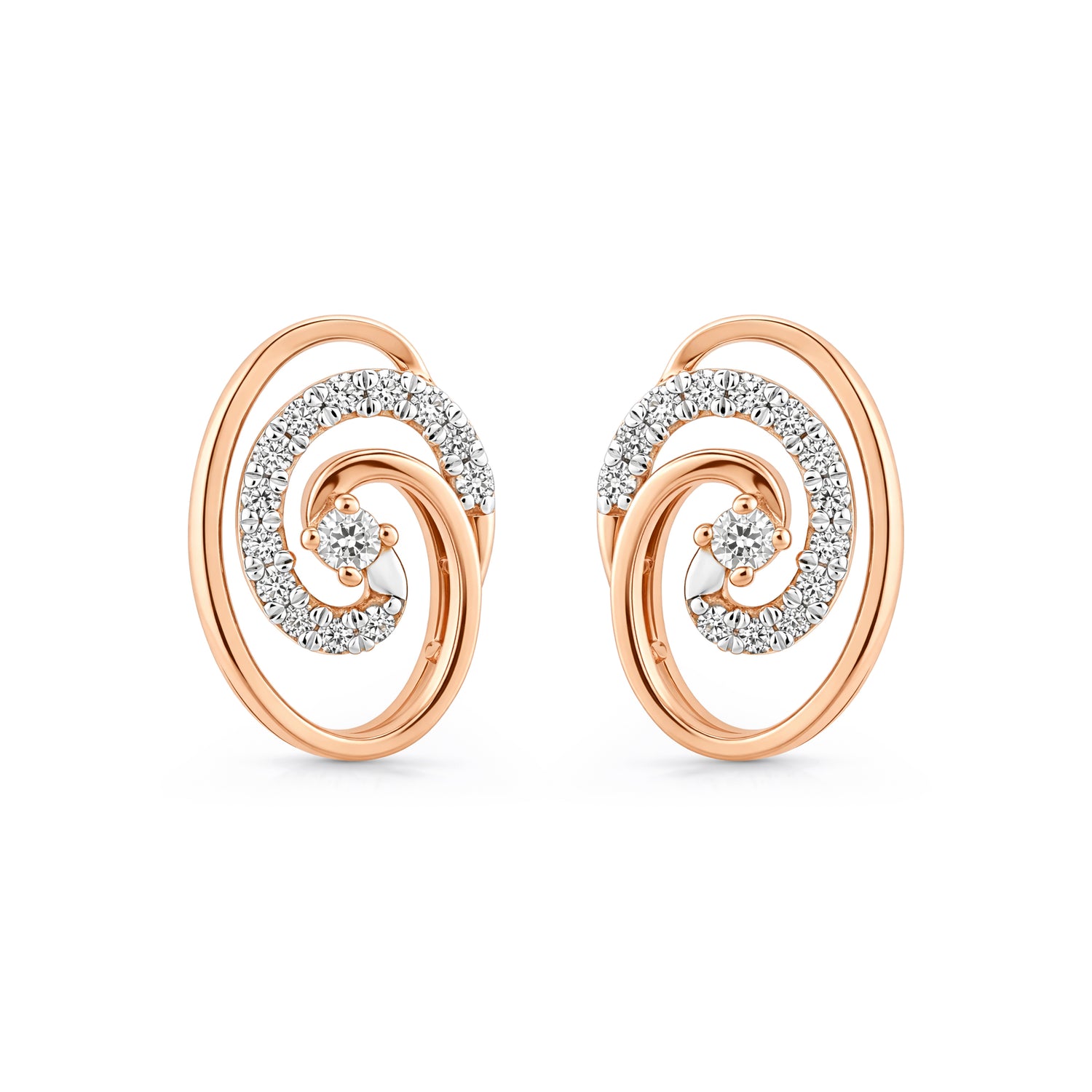 Radiant Eternal Swirl Stud Earrings for Sophisticated and Timeless Elegance