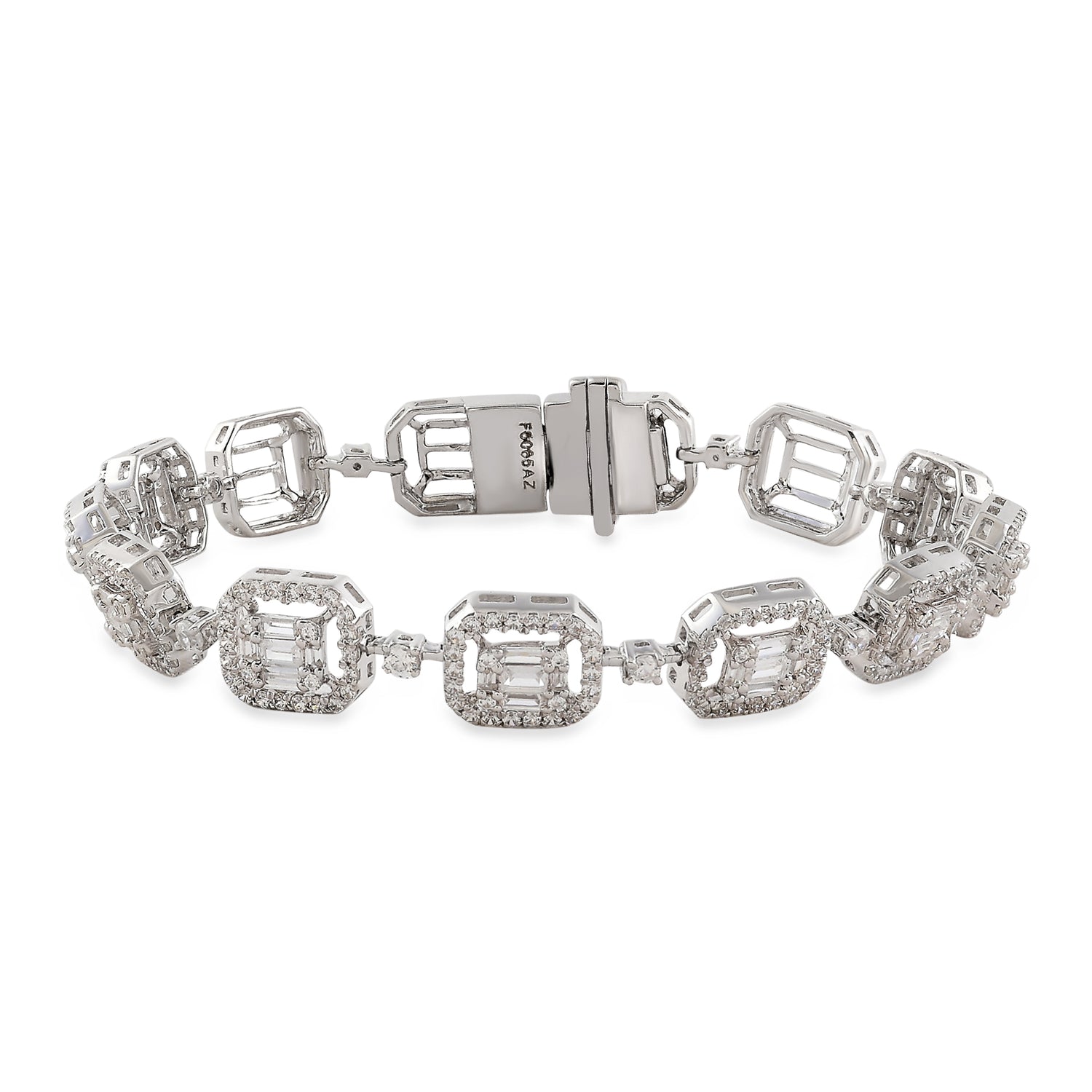 A Majestic Tennis Bracelet with Architectural Elegance and Grace