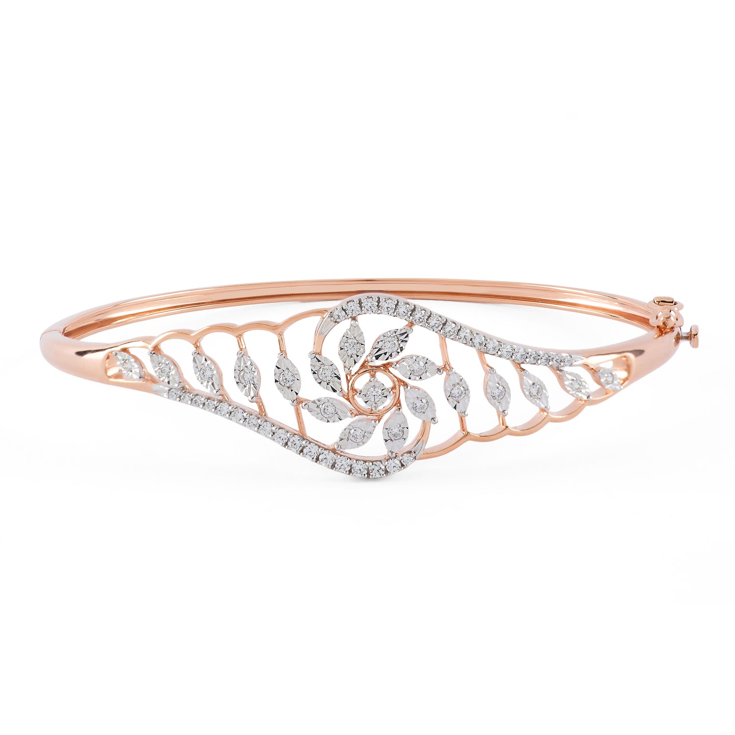 Elegant Spiral Motif Womens Bangle for Festive and Party Wear