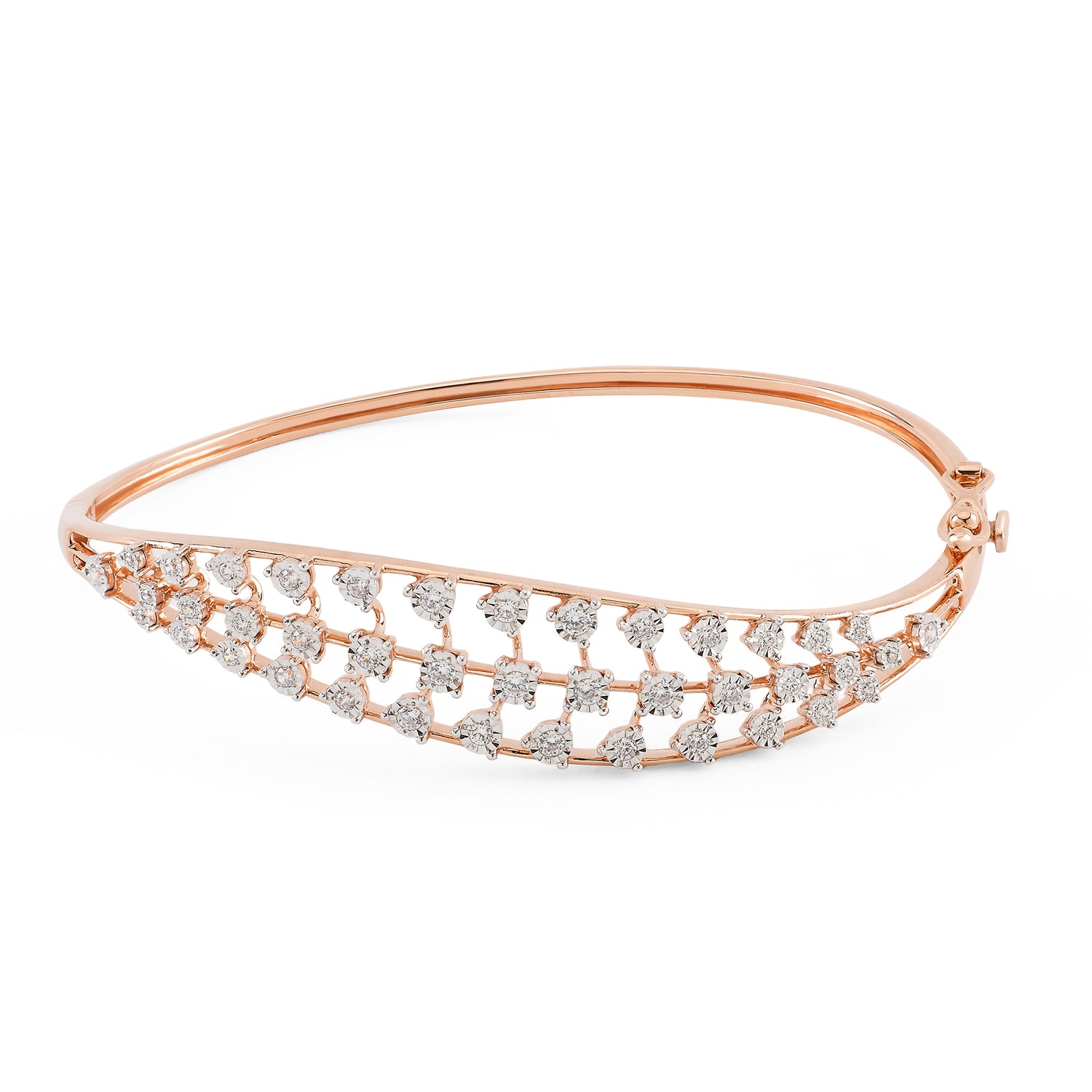 Teardrop Pattern Womens Bangle for Elegant Festive Wear