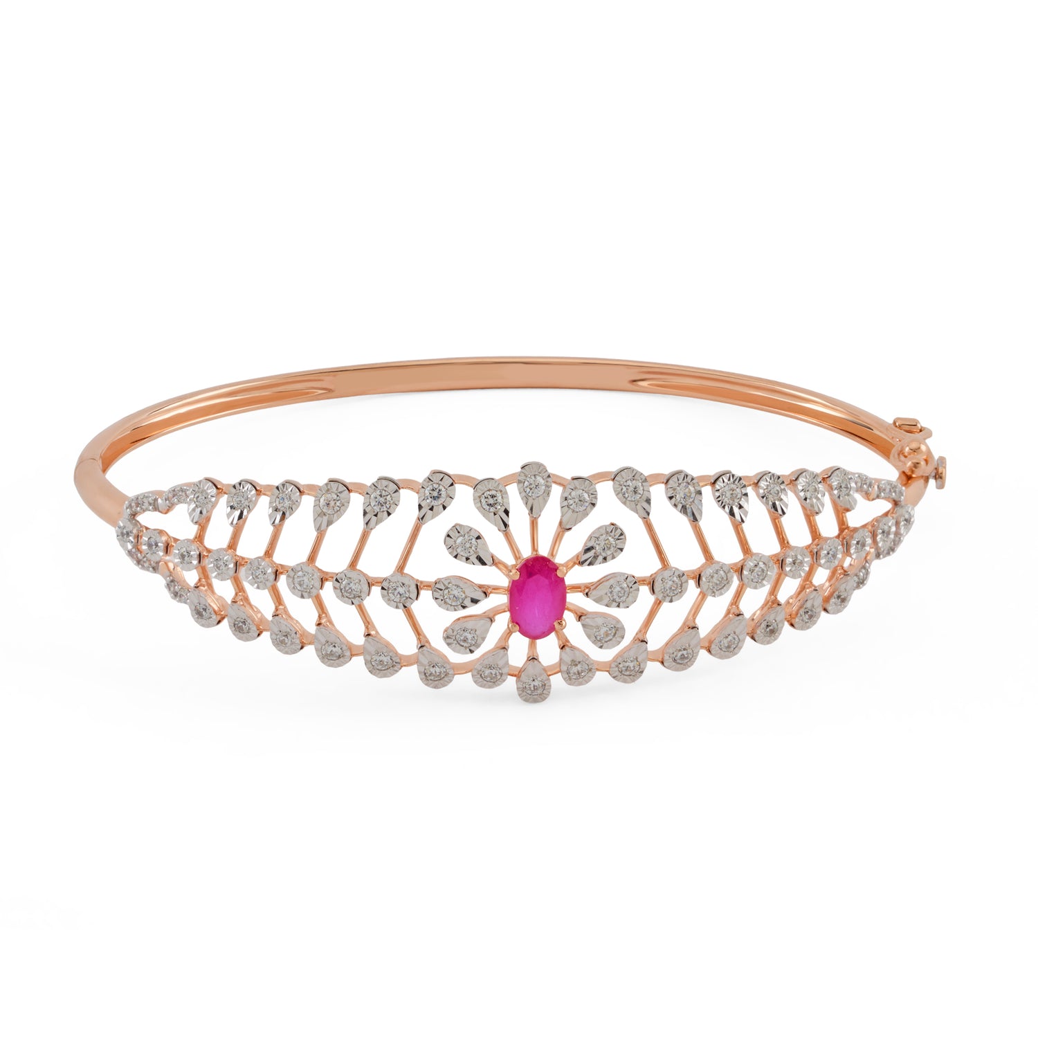 Floral Radiance Womens Bangle for Weddings and Festive Occasions