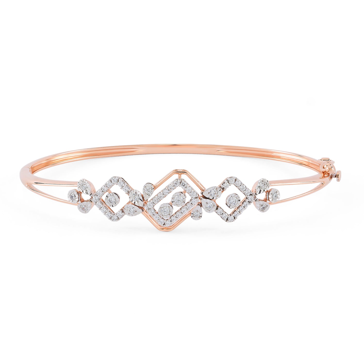 Geometric Motif Womens Bangle for Modern Festive Style