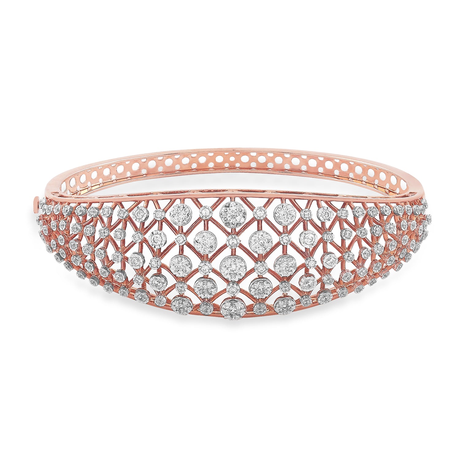 Intricate Net Pattern Womens Bangle for Grand Indian Occasions
