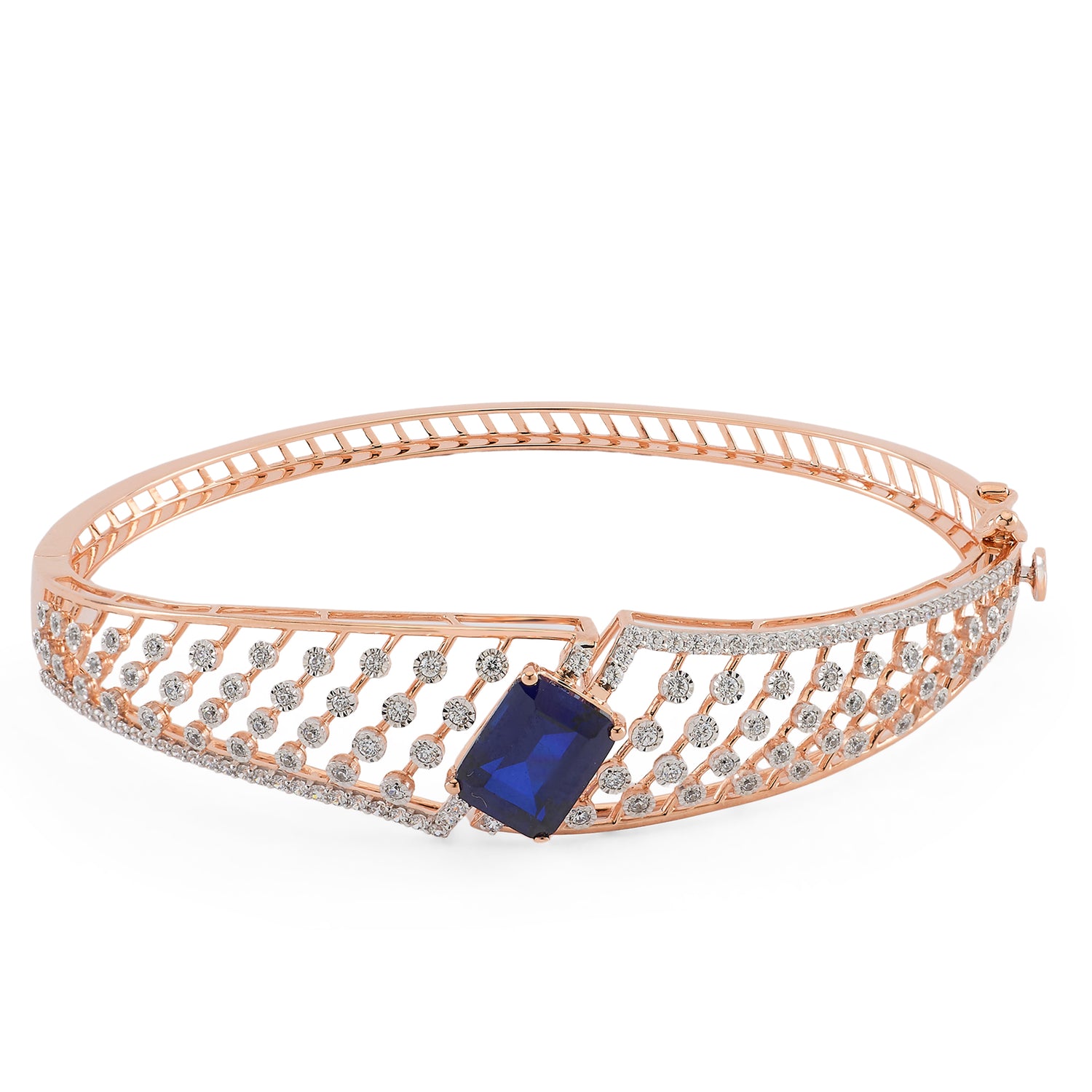 Regal Geometric Womens Bangle for Parties and Special Occasions