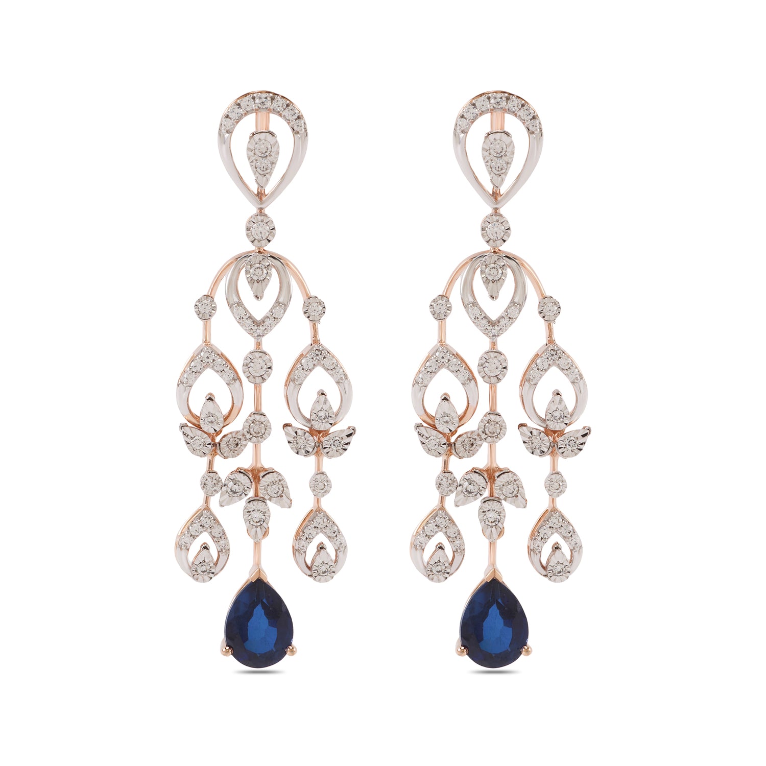 Moonlit Garden Chandelier Drop Earrings for Festive Evenings