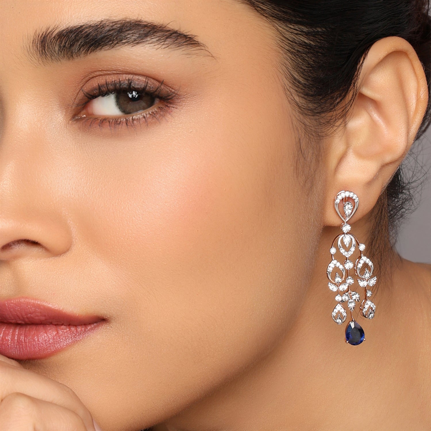 Moonlit Garden Chandelier Drop Earrings for Festive Evenings