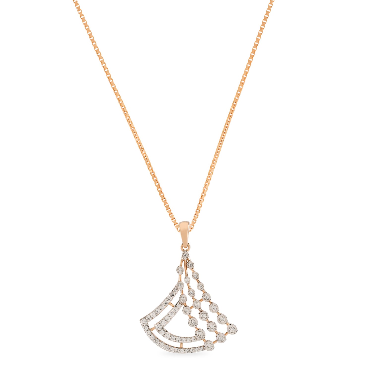 Radiant Layered Fan Pendant with Cascading Detailing