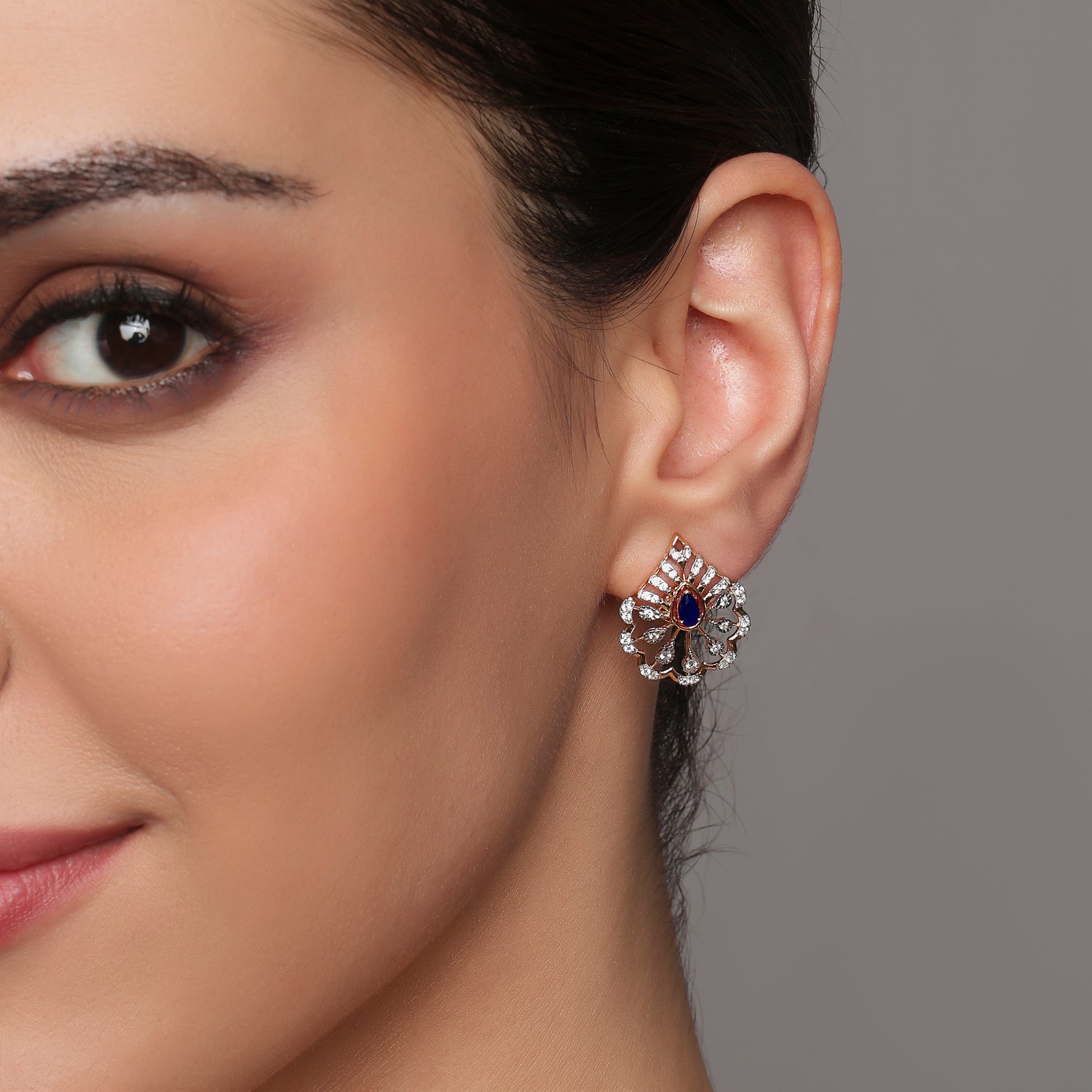 Regal Teardrop Interchangeable Stud Earrings