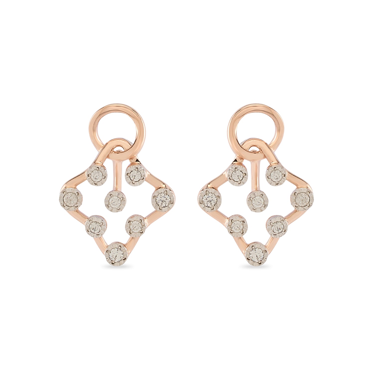 Geometric Drop Earrings with Delicate Detailing