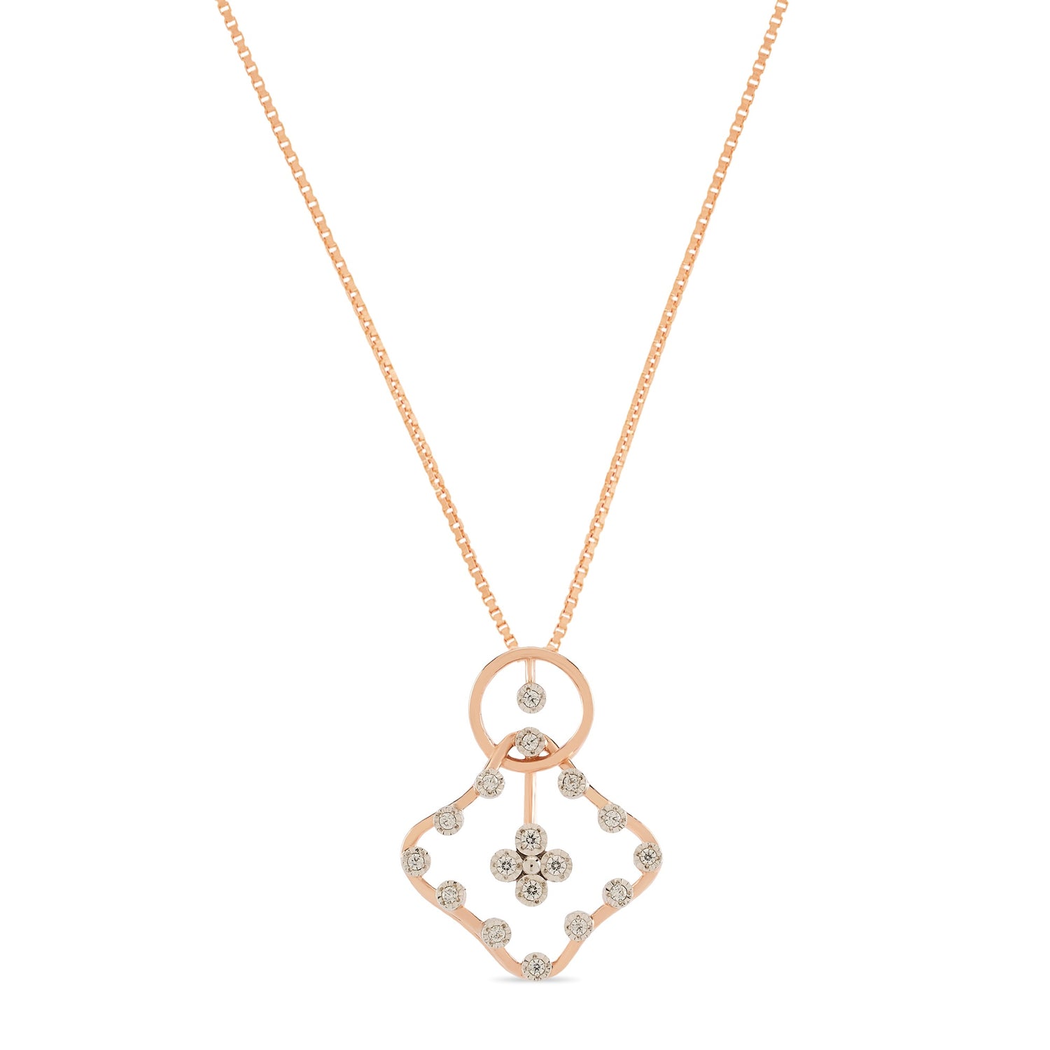 Geometric Pendant with Intricate Open Design
