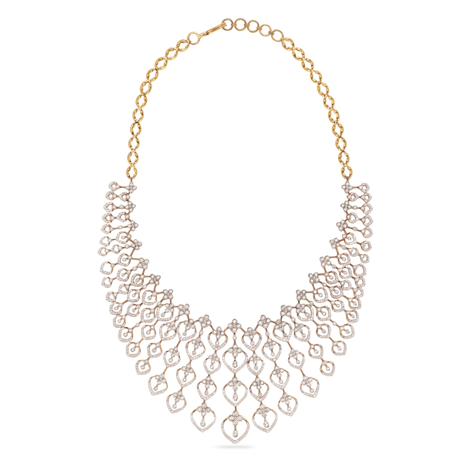 Layered Cascading Necklace for Women