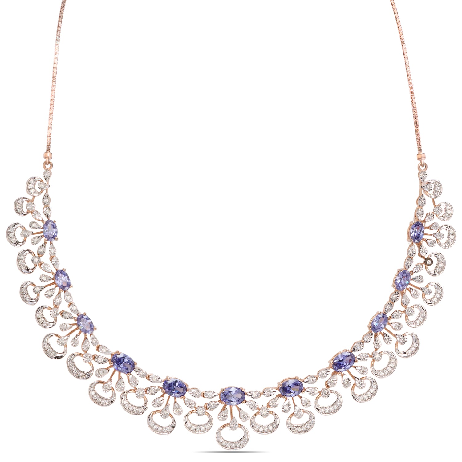 Delicate Graduated Necklace with Layered Circular Motifs