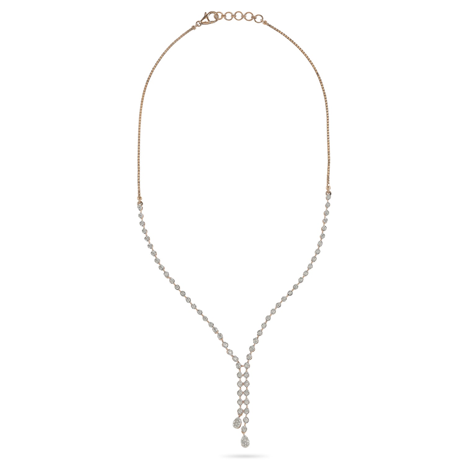 Minimalist V-Shaped Necklace with Linear Drop Design