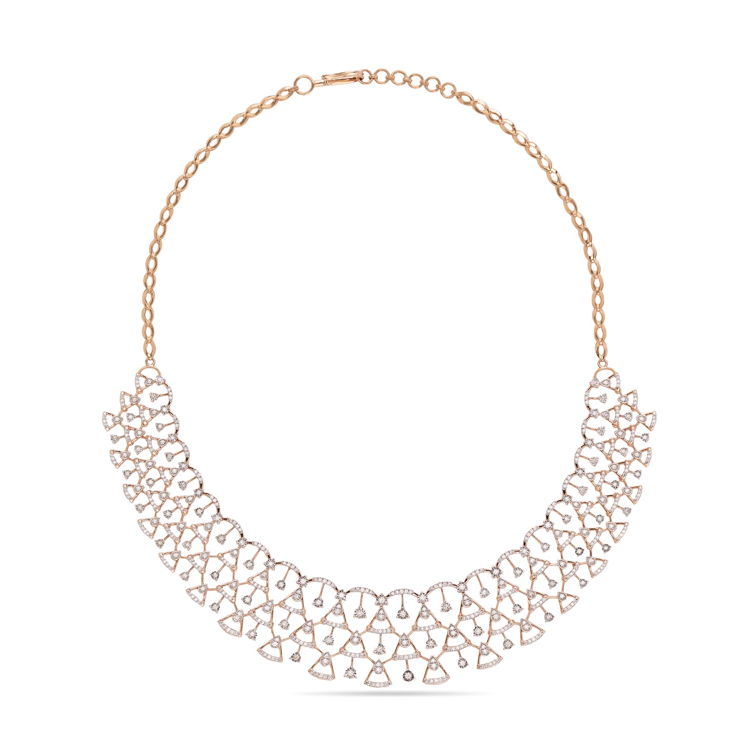 Contemporary Circular Motif Necklace with Layered Detailing