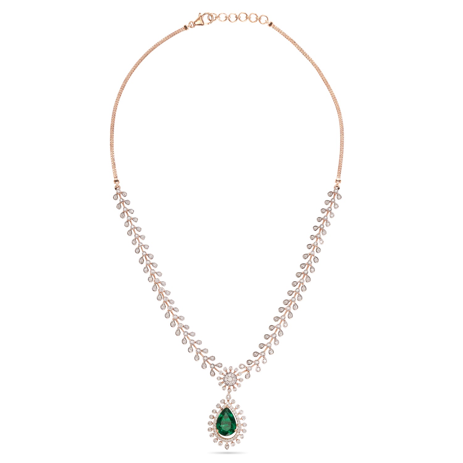 A Radiant Cascade Necklace For Timeless Evening Elegance