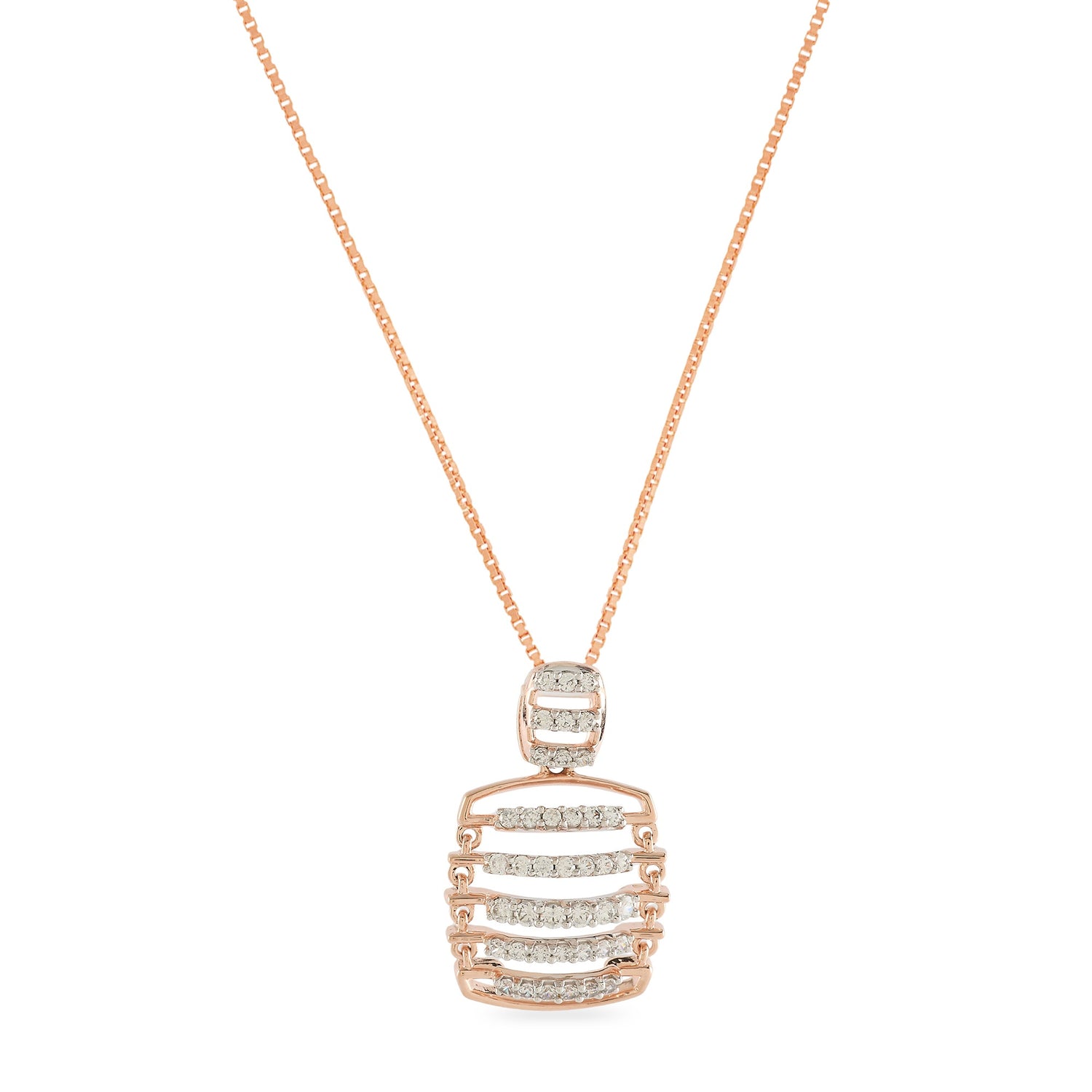 Contemporary Ladder-Inspired Pendant with Geometric Elegance