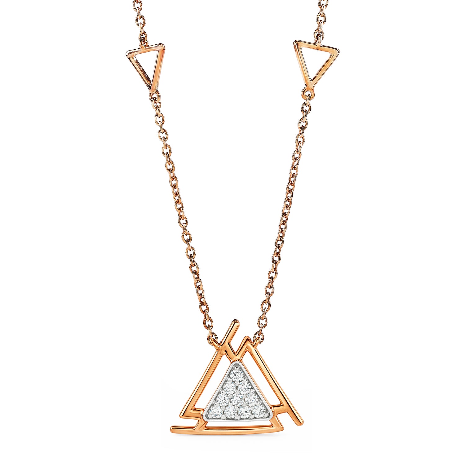 Geometric Triangle Pendant with Modern Minimalist Design