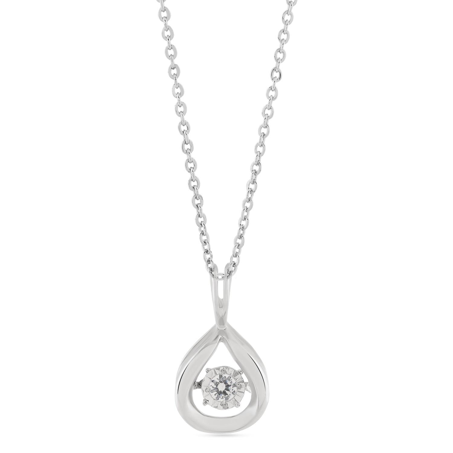 Teardrop Pendant with Open Frame Design