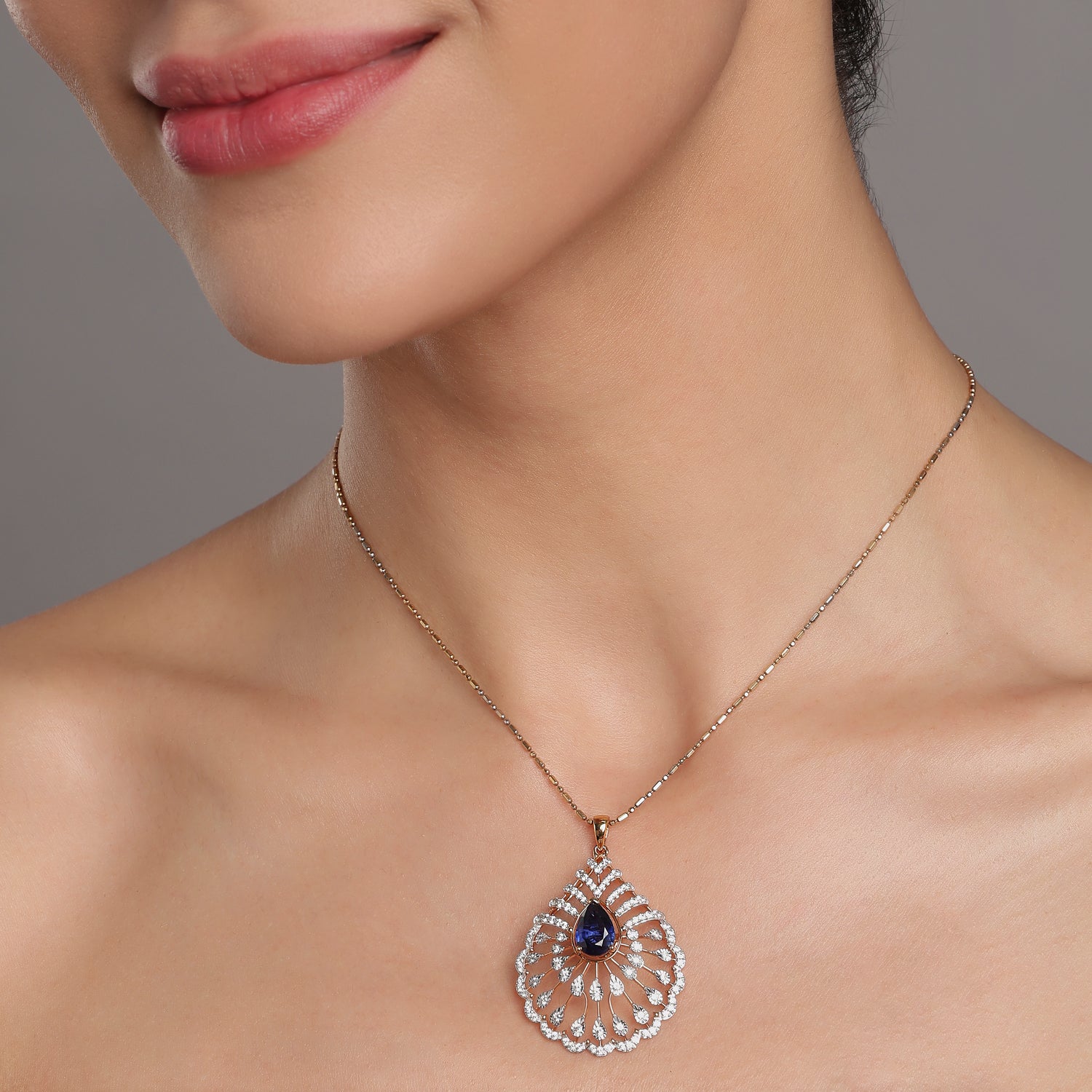 Royal Teardrop Interchangeable Gem Pendant