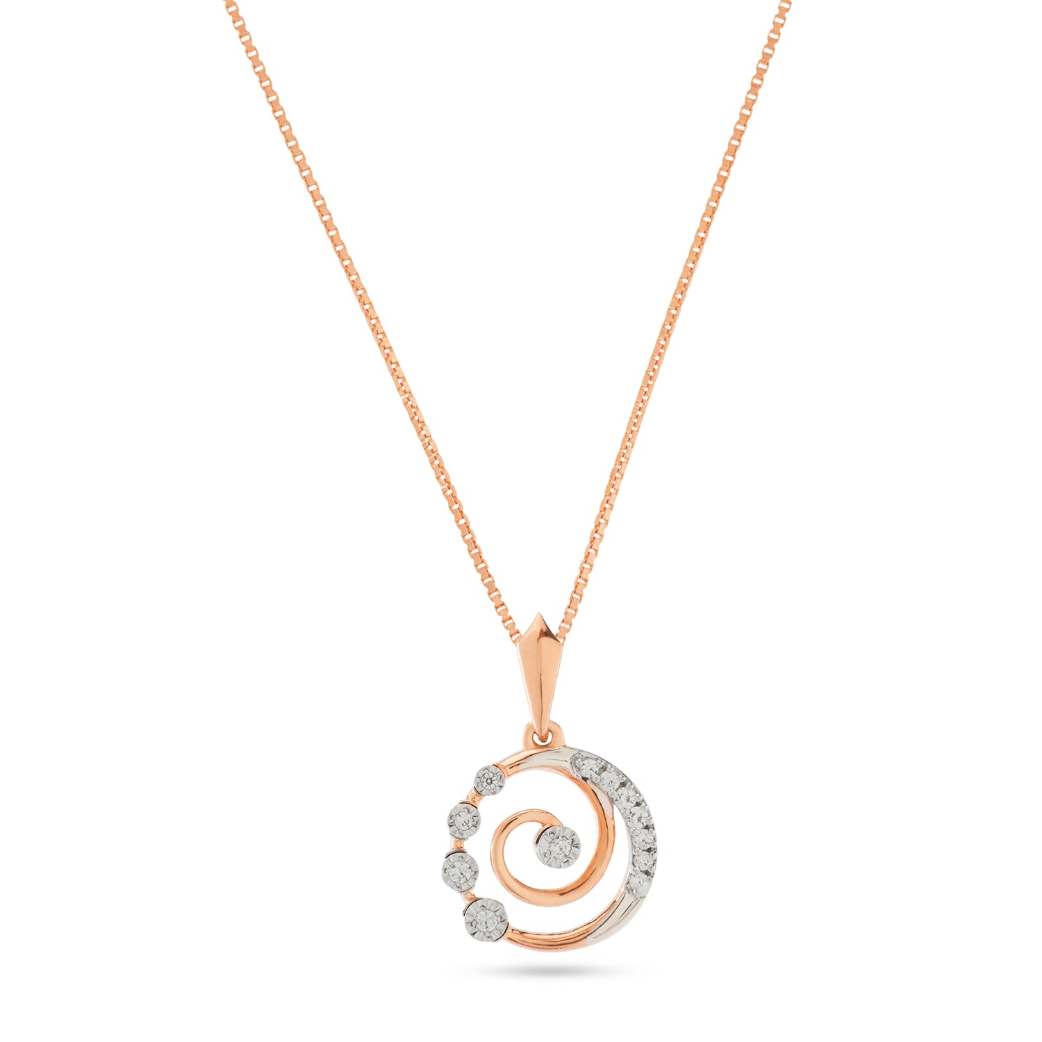 Spiral Radiance Pendant with Modern Swirl Design