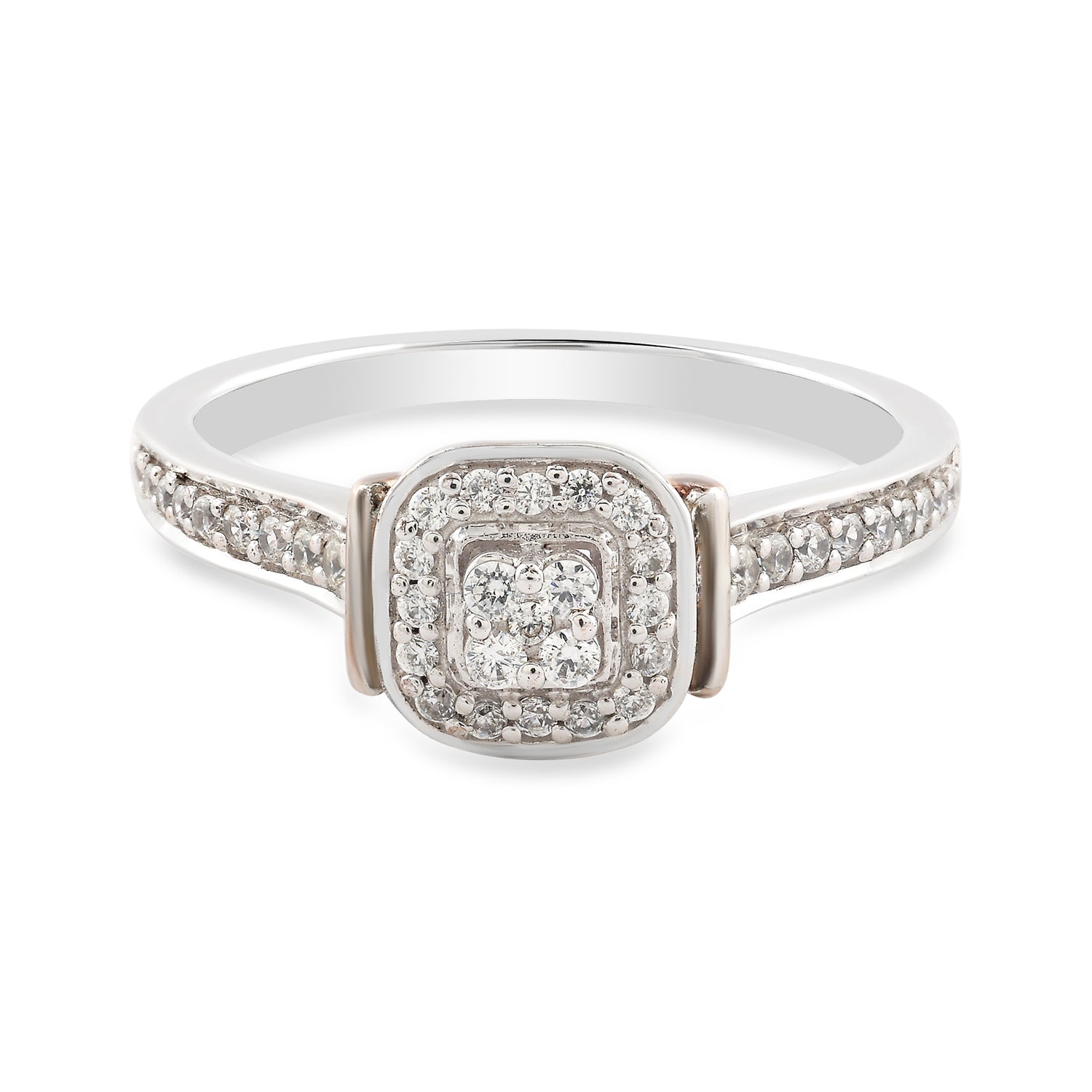 Classic Halo Designer Ring With Intricate Craftsmanship