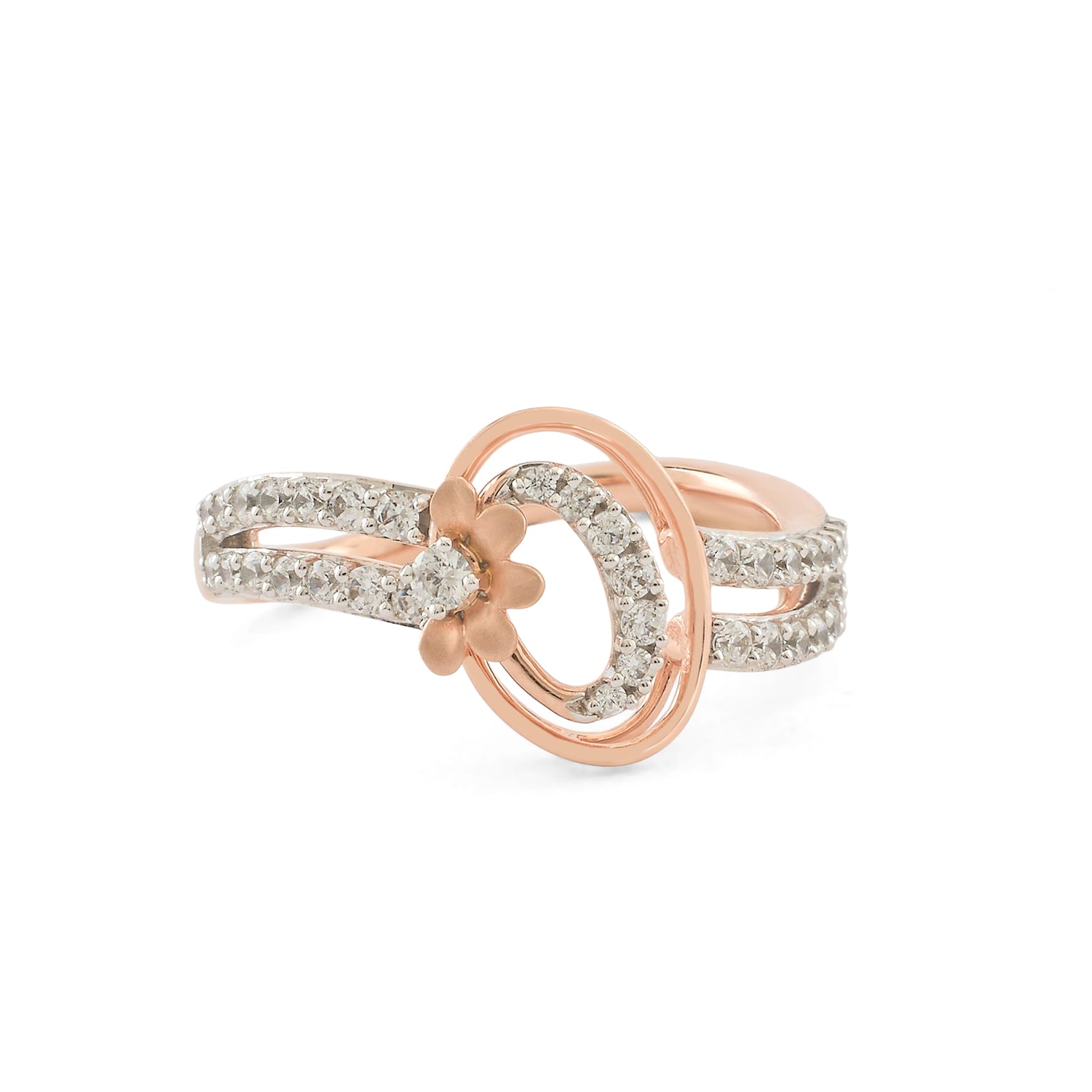 Interloop Infinity Ring With Dual Curve Design
