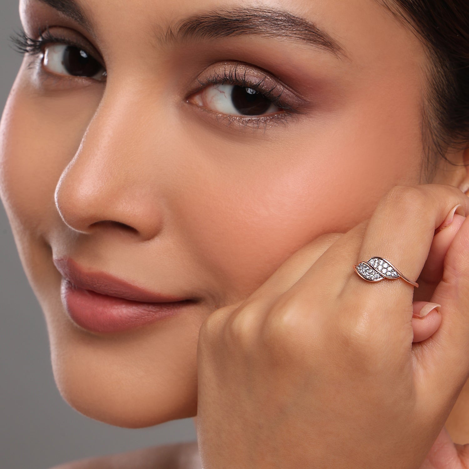Dual Leaf Open Ring for Women