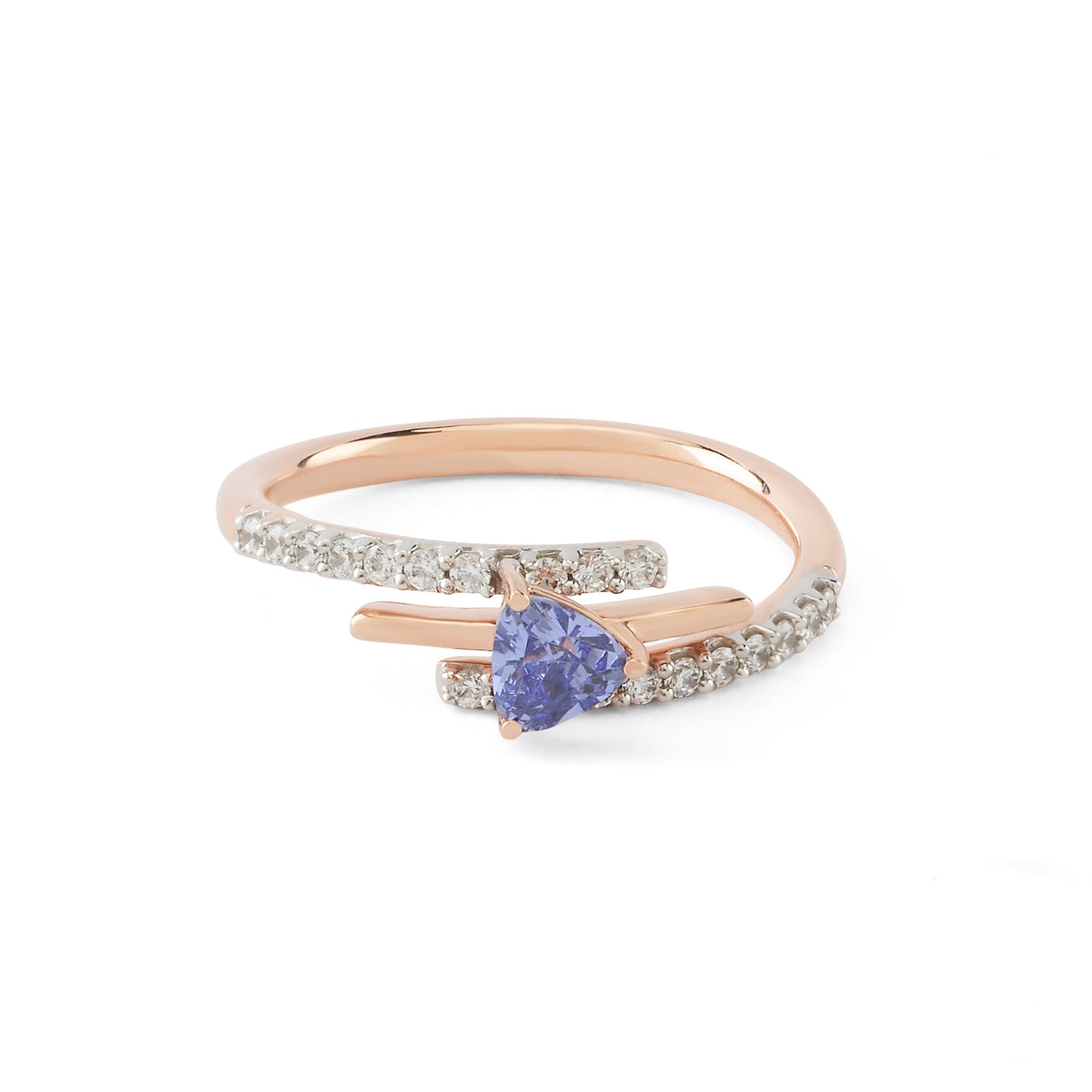 Triangular Accent Modern Ring for Women