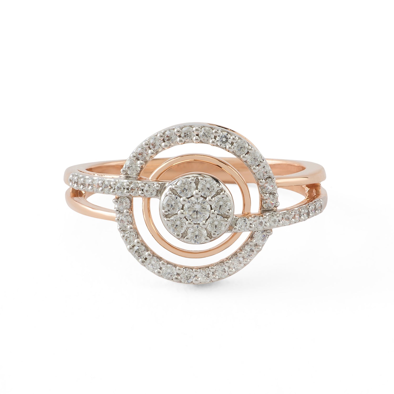 Halo Circle Accent Ring for Women
