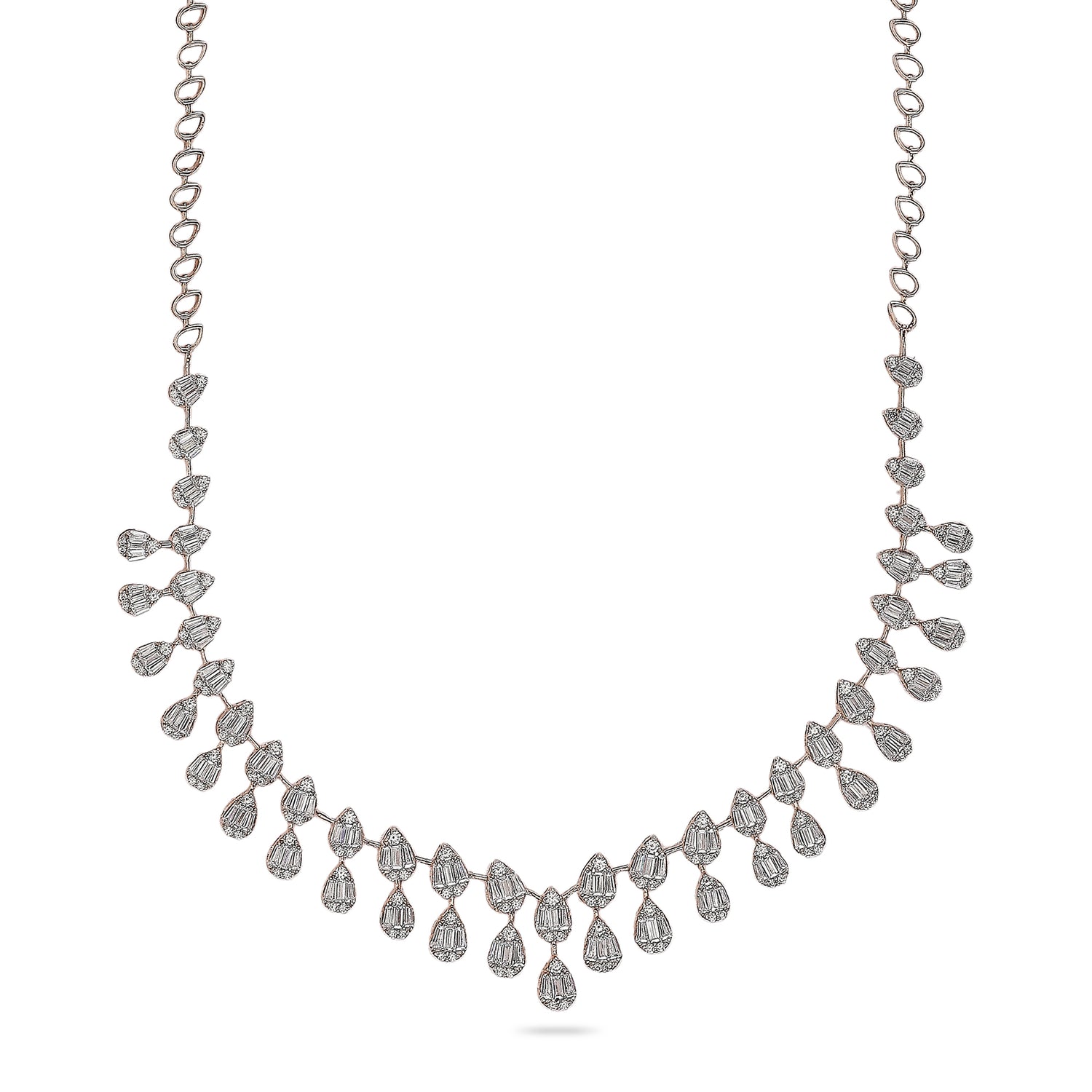 Graceful Pear Drop Necklace with Regal Timeless Sophistication