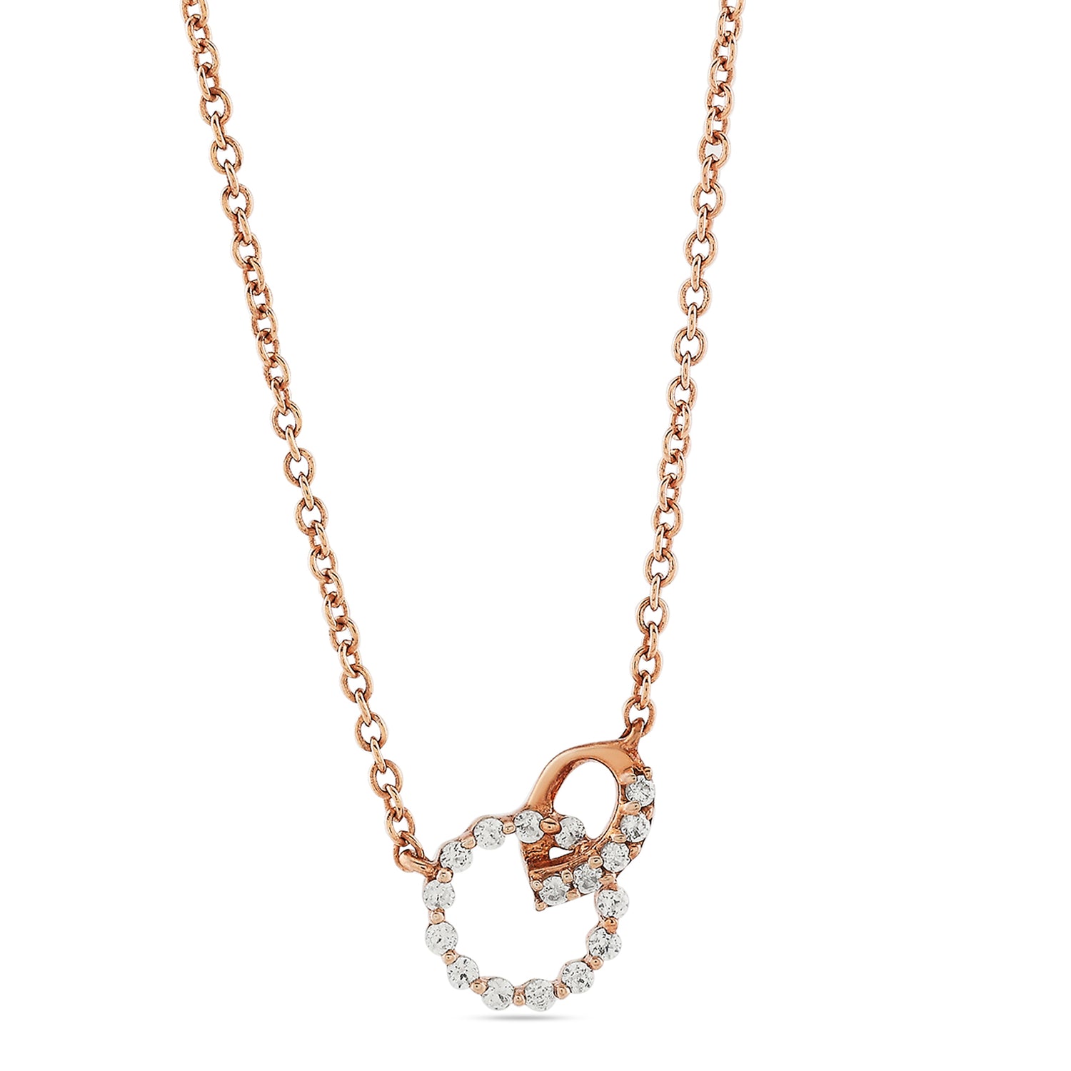 Ethereal Interlocking Circle and Teardrop Necklace for Timeless Grace and Sophistication
