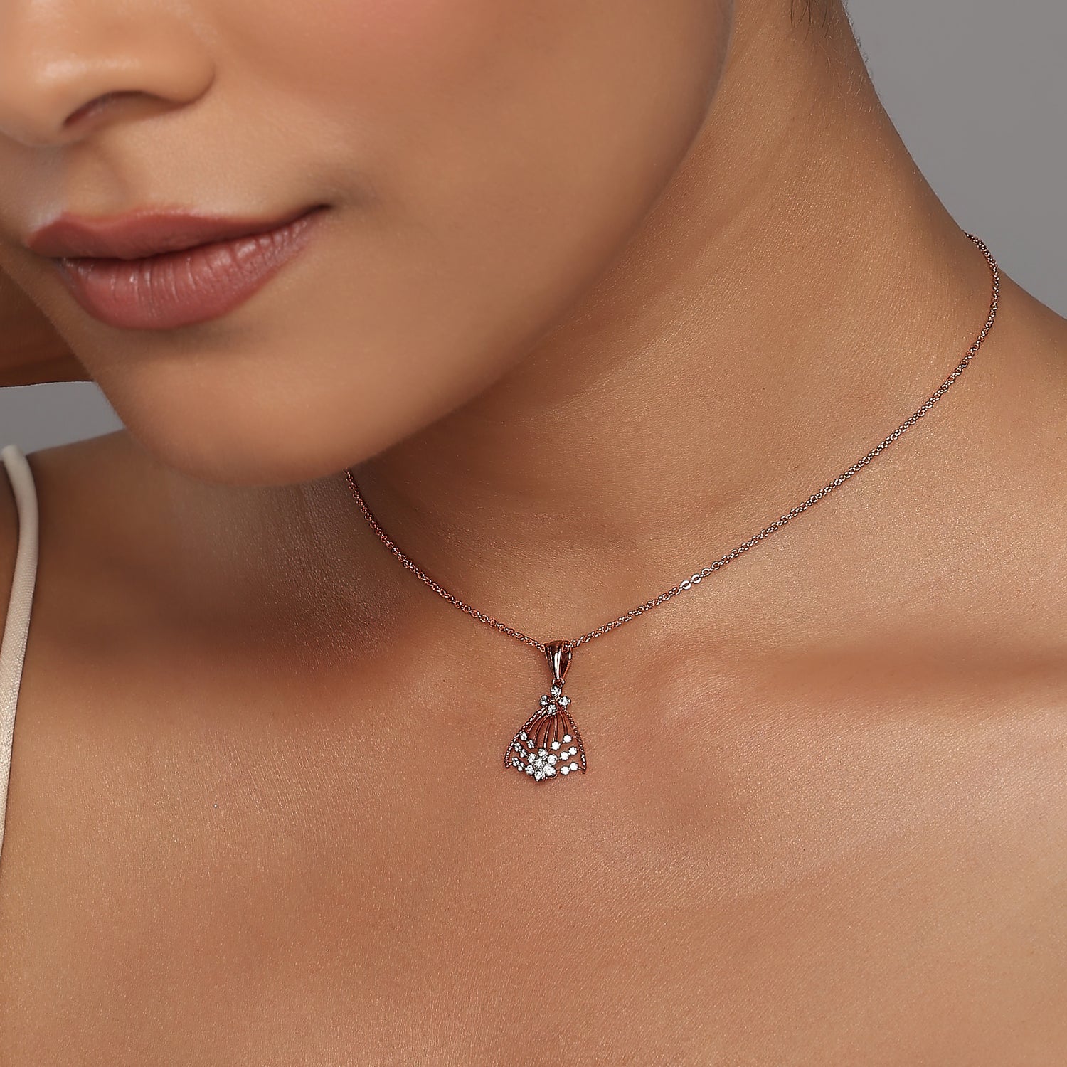 Elegant Radiance Floral Teardrop Pendant For A Sophisticated Timeless Look