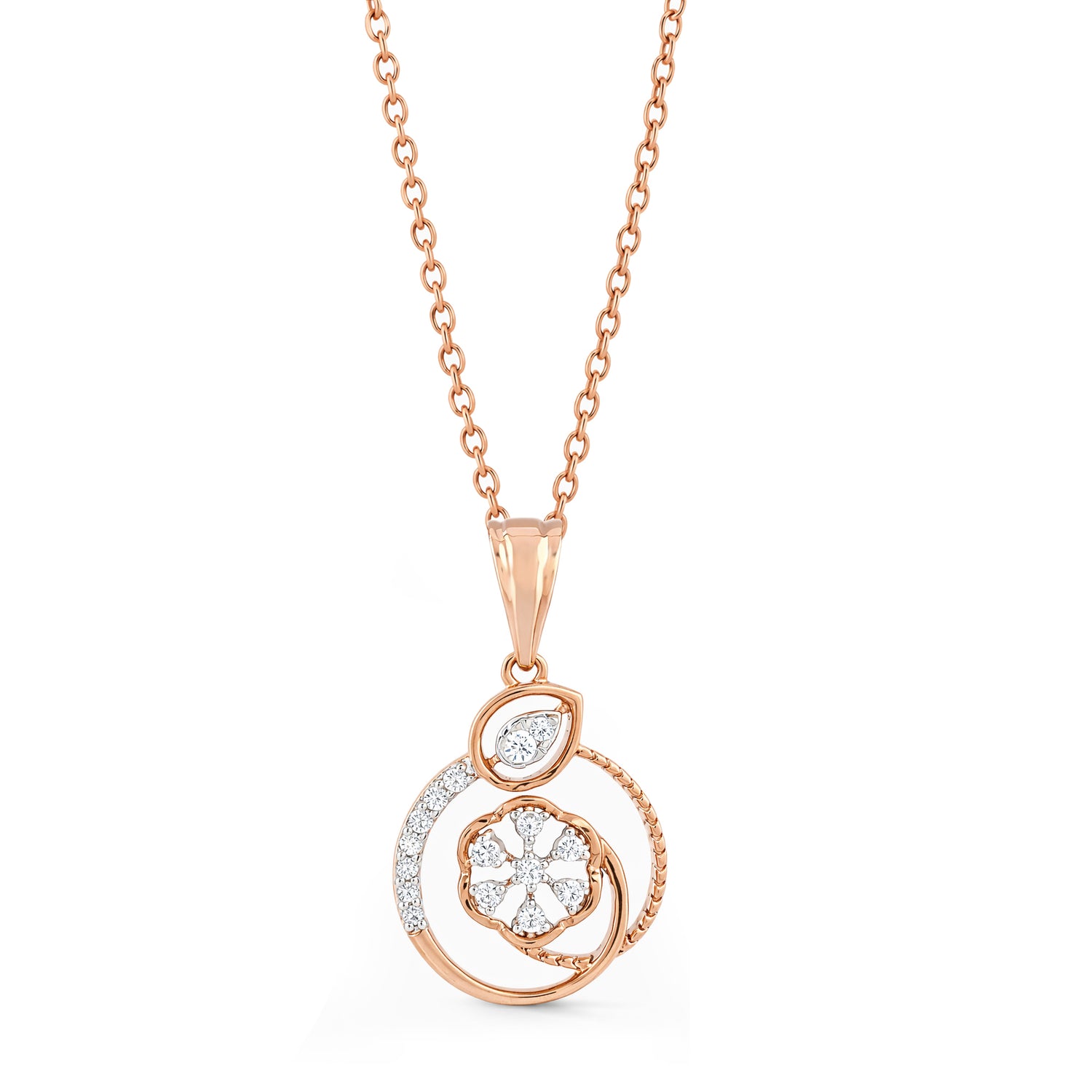 Exquisite Floral Circular Pendant Crafted for Timeless Elegance and Grace