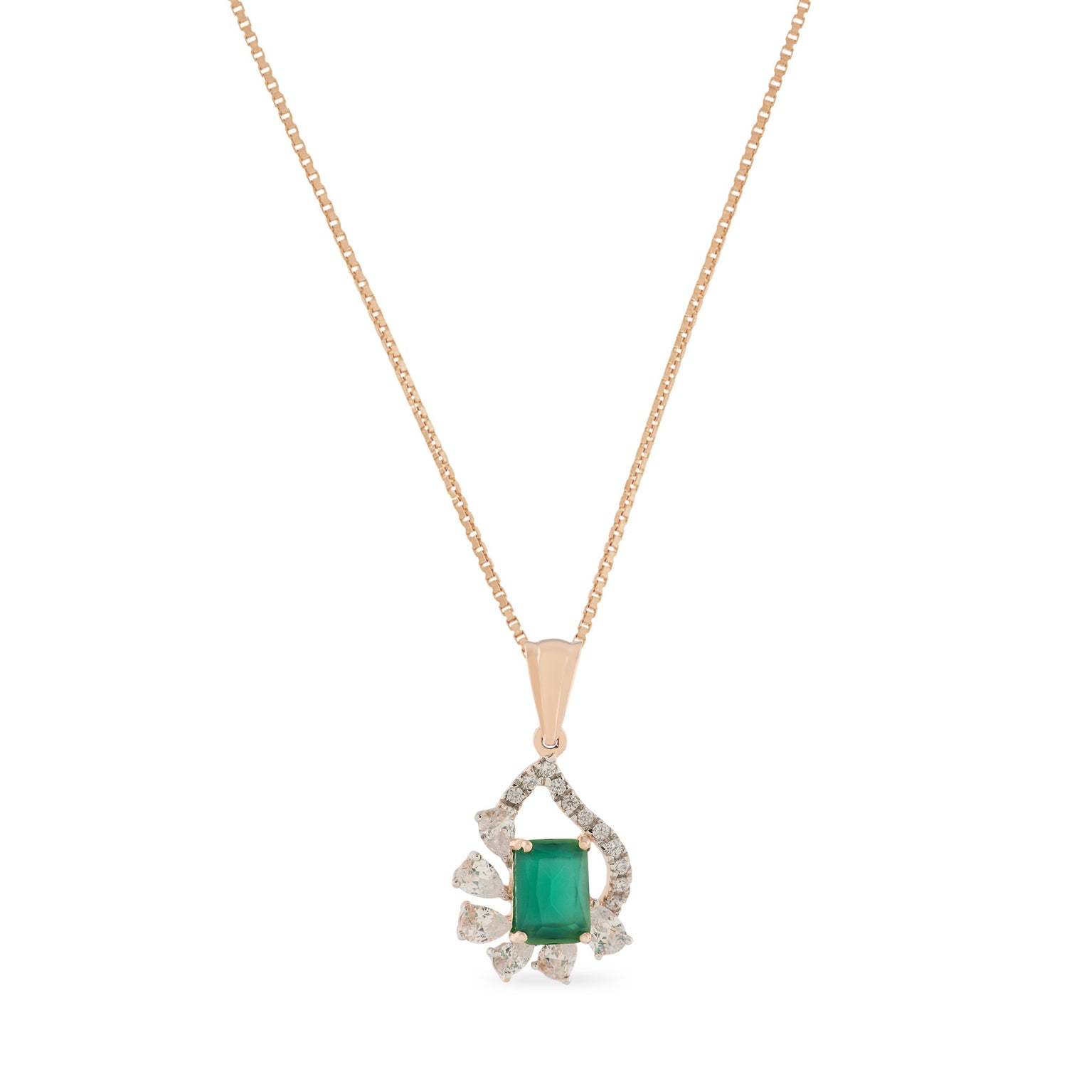 Enchanted Emerald-Cut Inspired Pendant of Timeless Elegance