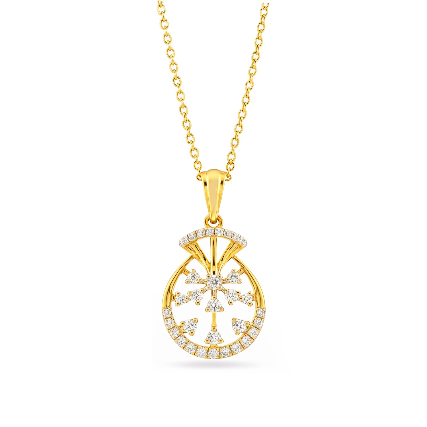 Celestial Starburst Pendant with Poetic Radiance and Grace