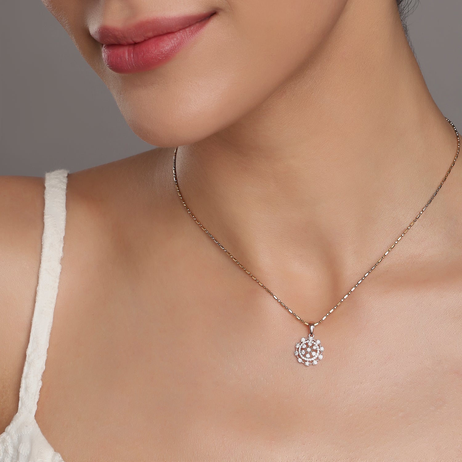 Blooming Radiance Floral Pendant for Timeless Elegance
