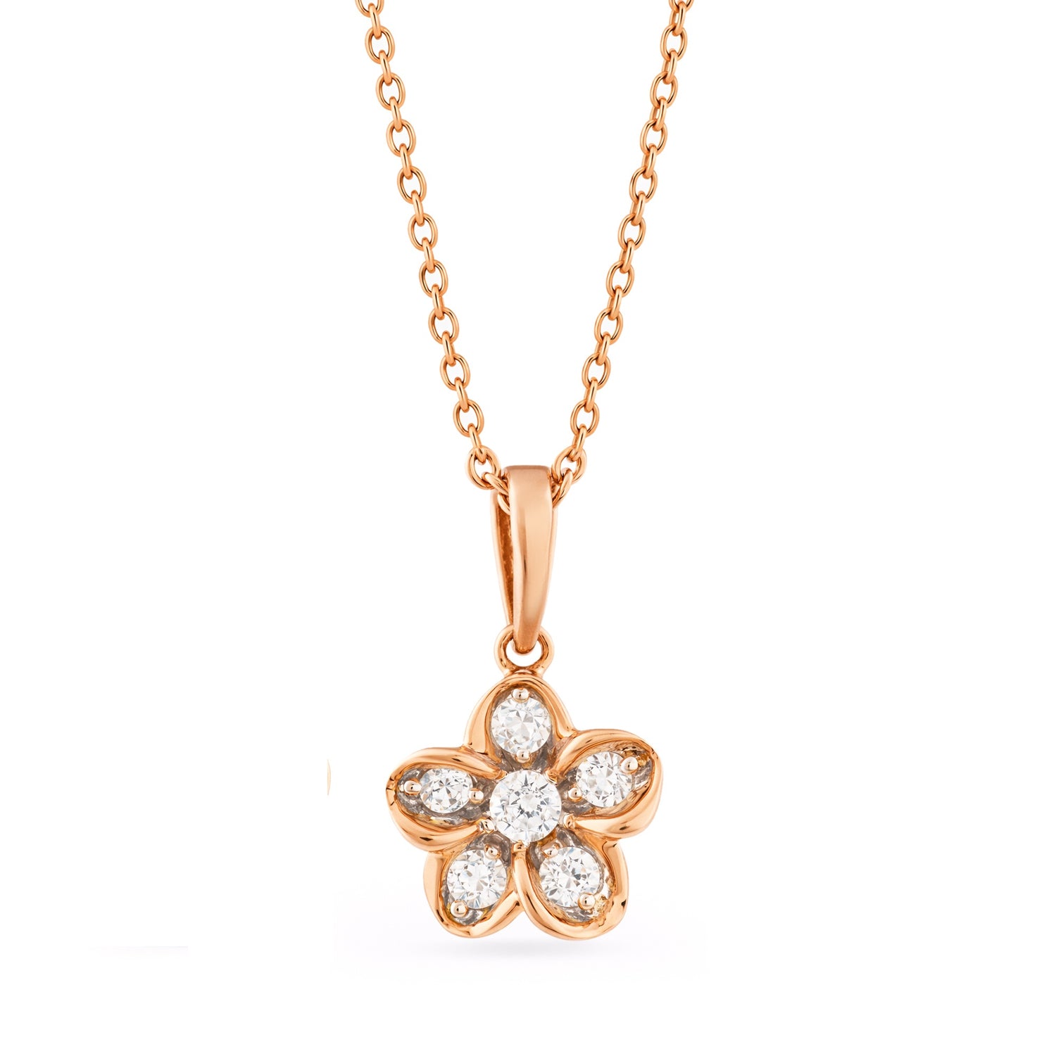 Petaled Blossom Pendant with Timeless Floral Grace